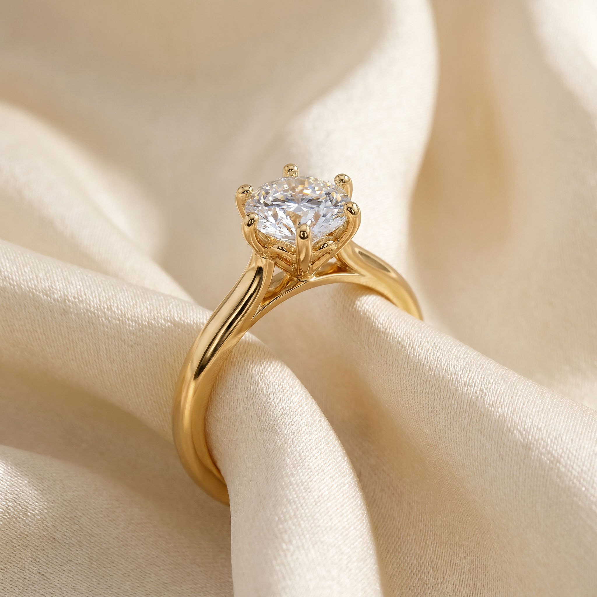 Crownlight Solitaire Ring hover