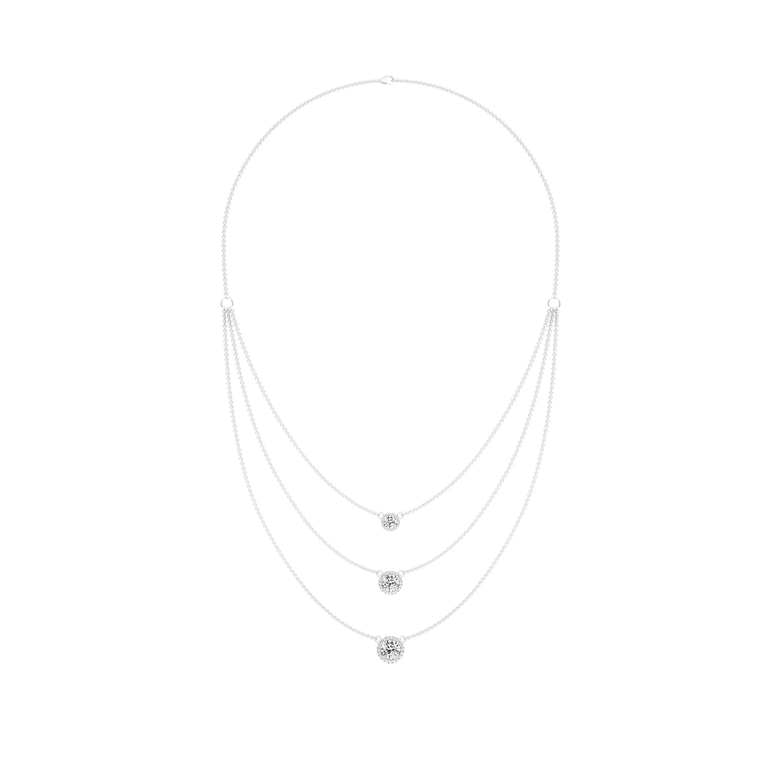 Cascade Halo Necklace 2