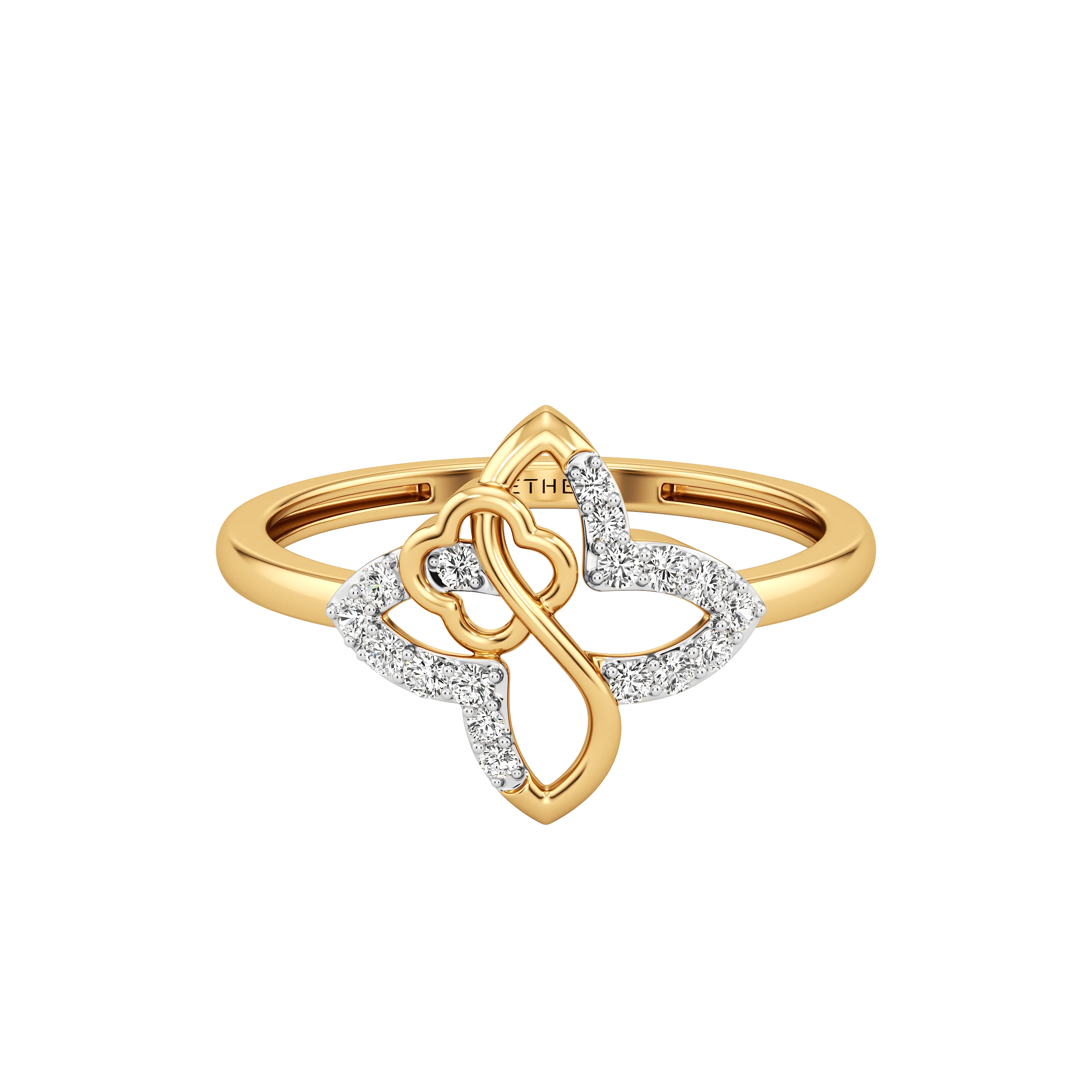 Petal Knot Diamond Ring 3