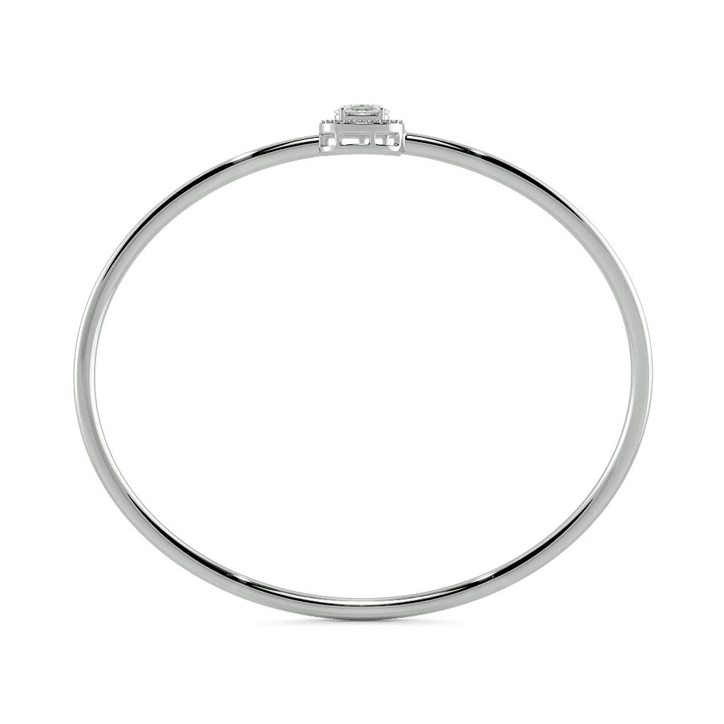 Pearluxe Halo Open Top Oval Bangle 3