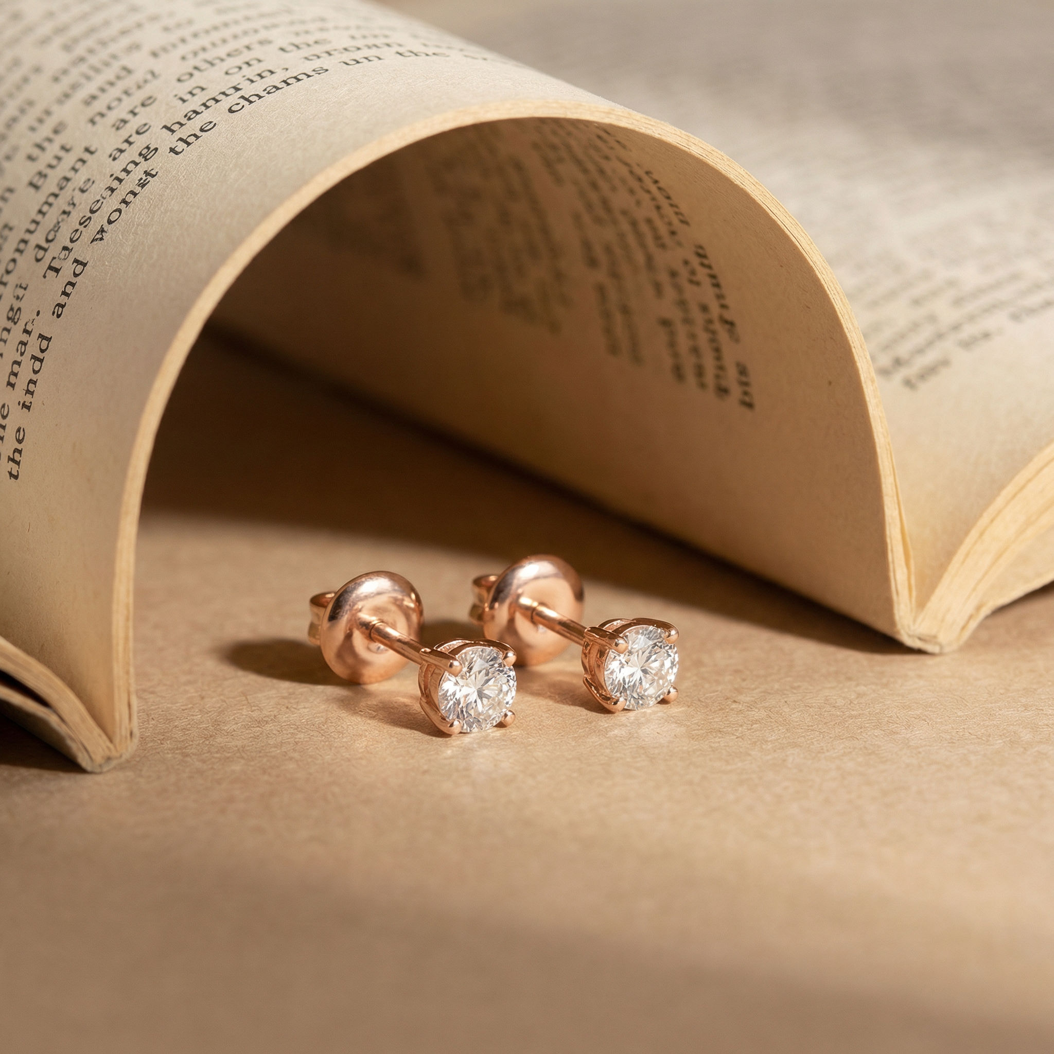 Dainty Orb Stud Earrings 1/2 Carat 2