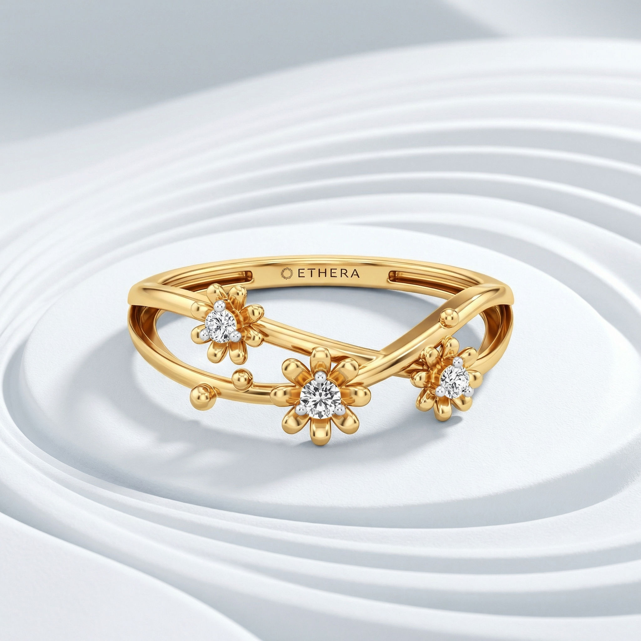 Blossom Loop Diamond Ring 2