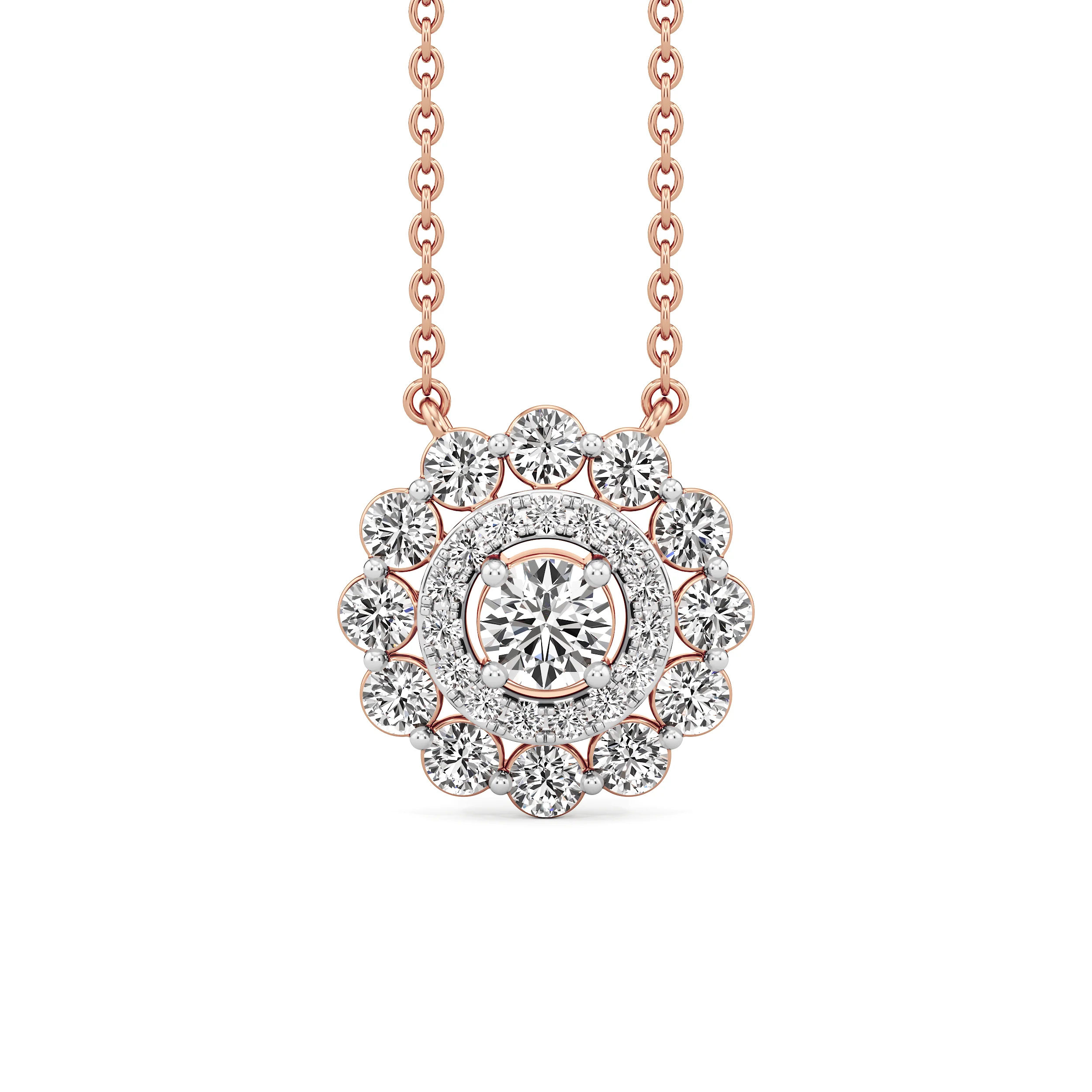 Solar Radiance Diamond Necklace 7