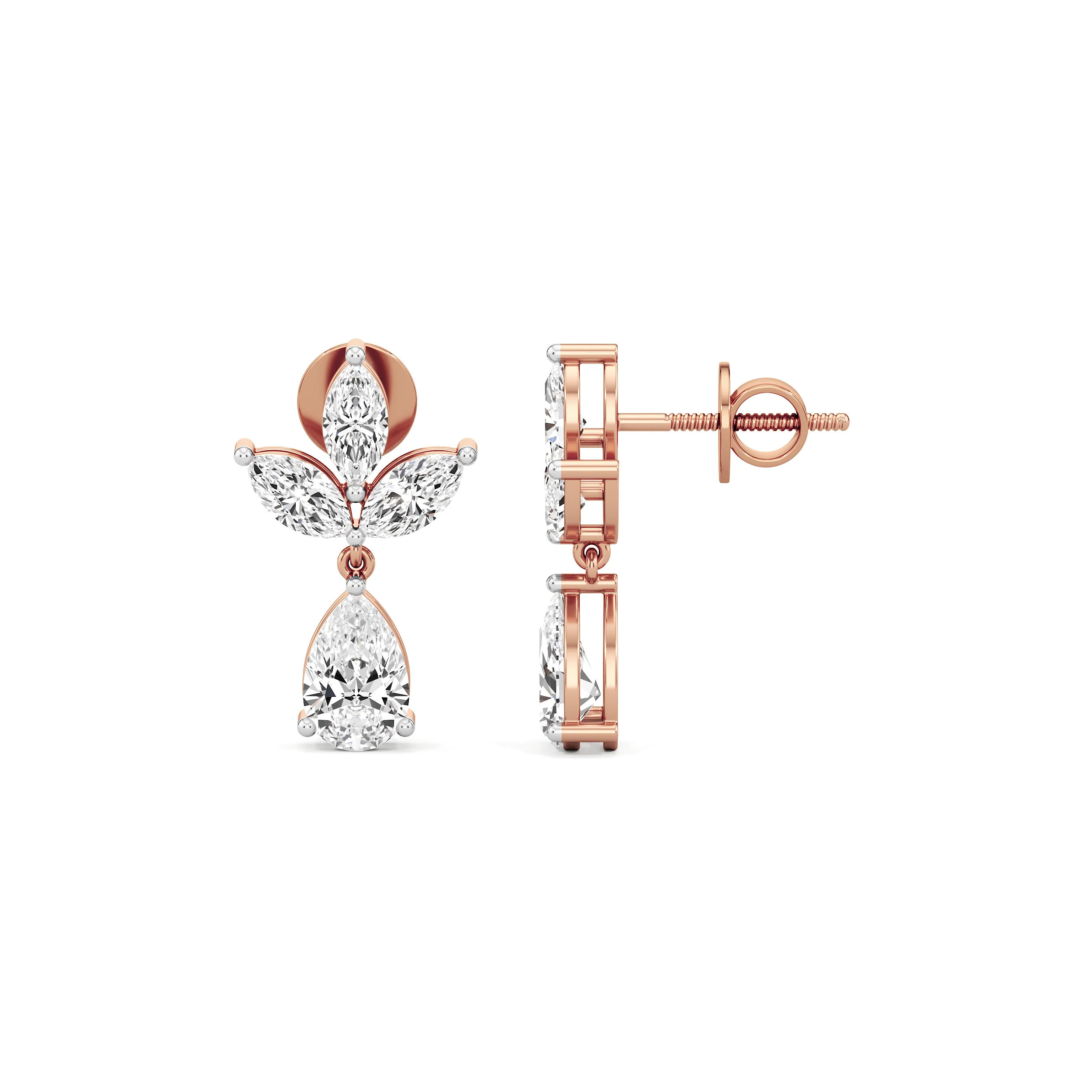 Dewlit Drop Diamond Earrings 5