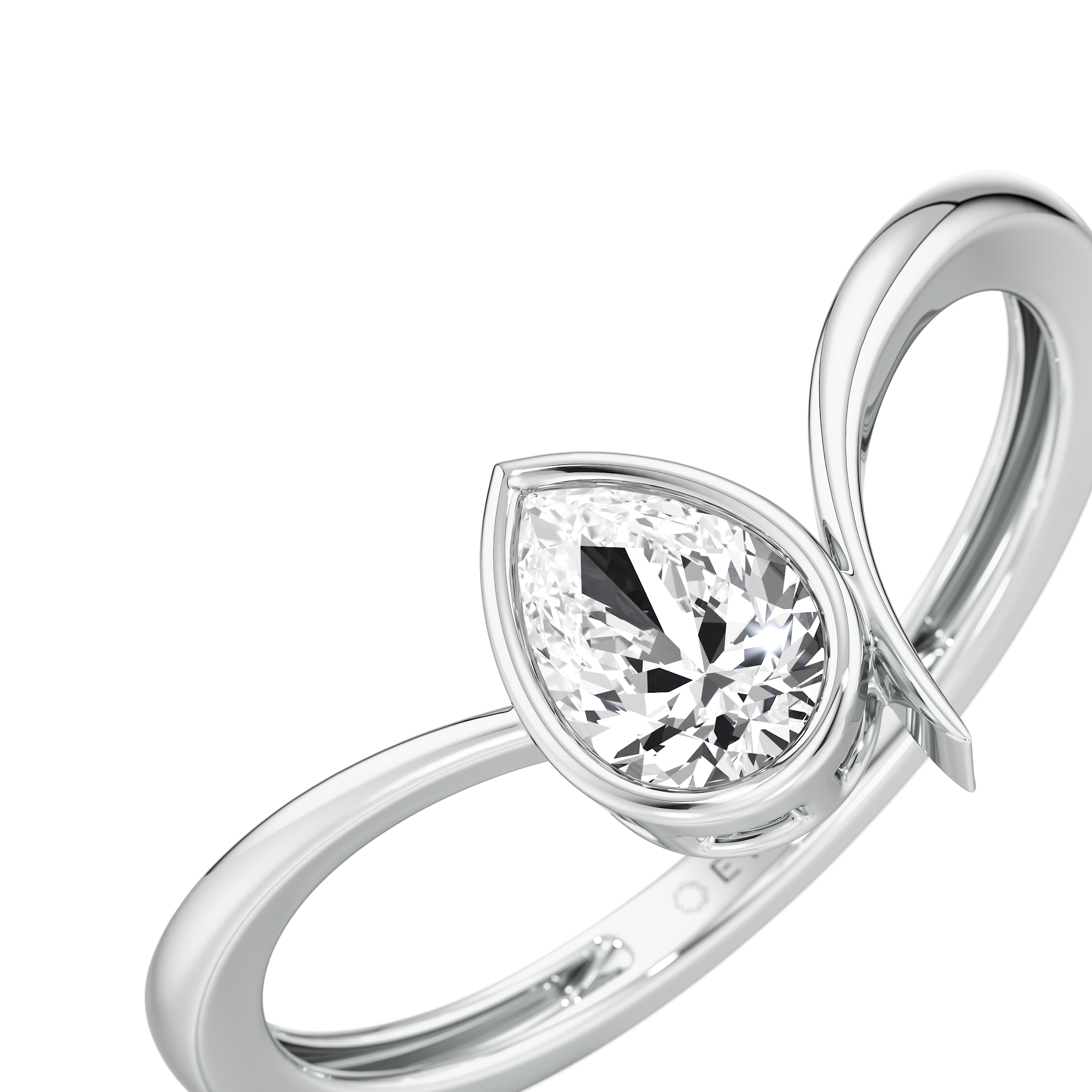 Teardrop Loop Ring 8