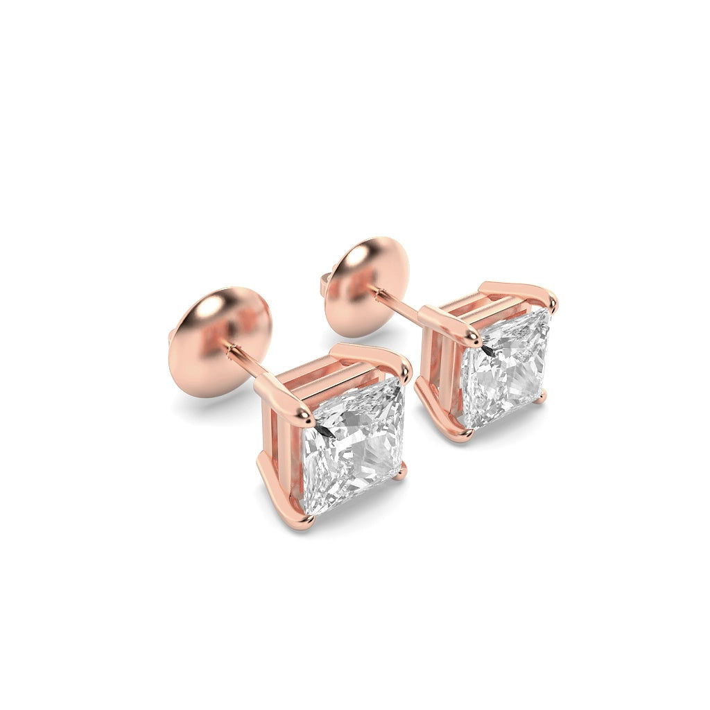 Pristine Princess Stud Earrings 3 Carat 8