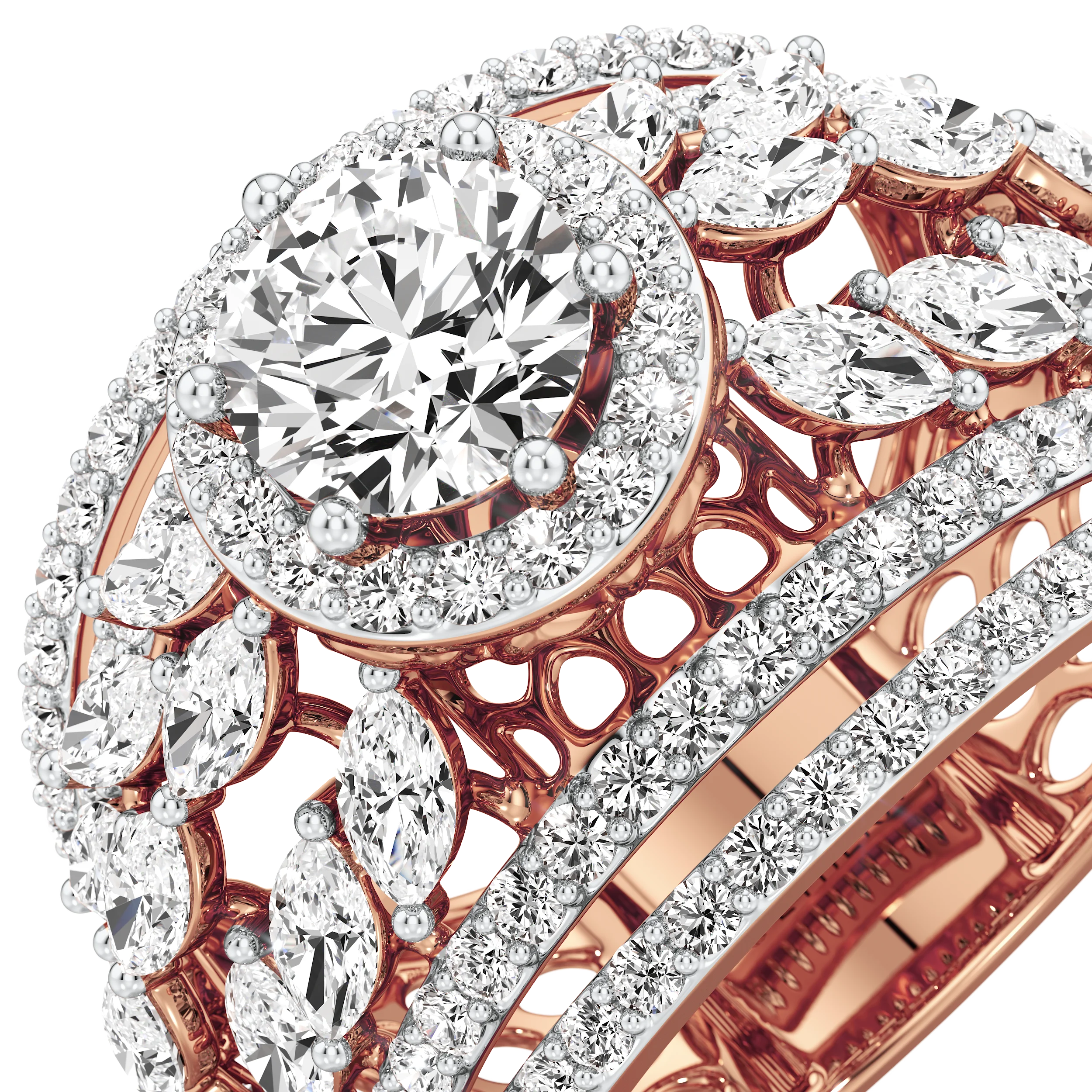 Majestic Radiance Cocktail Ring 10