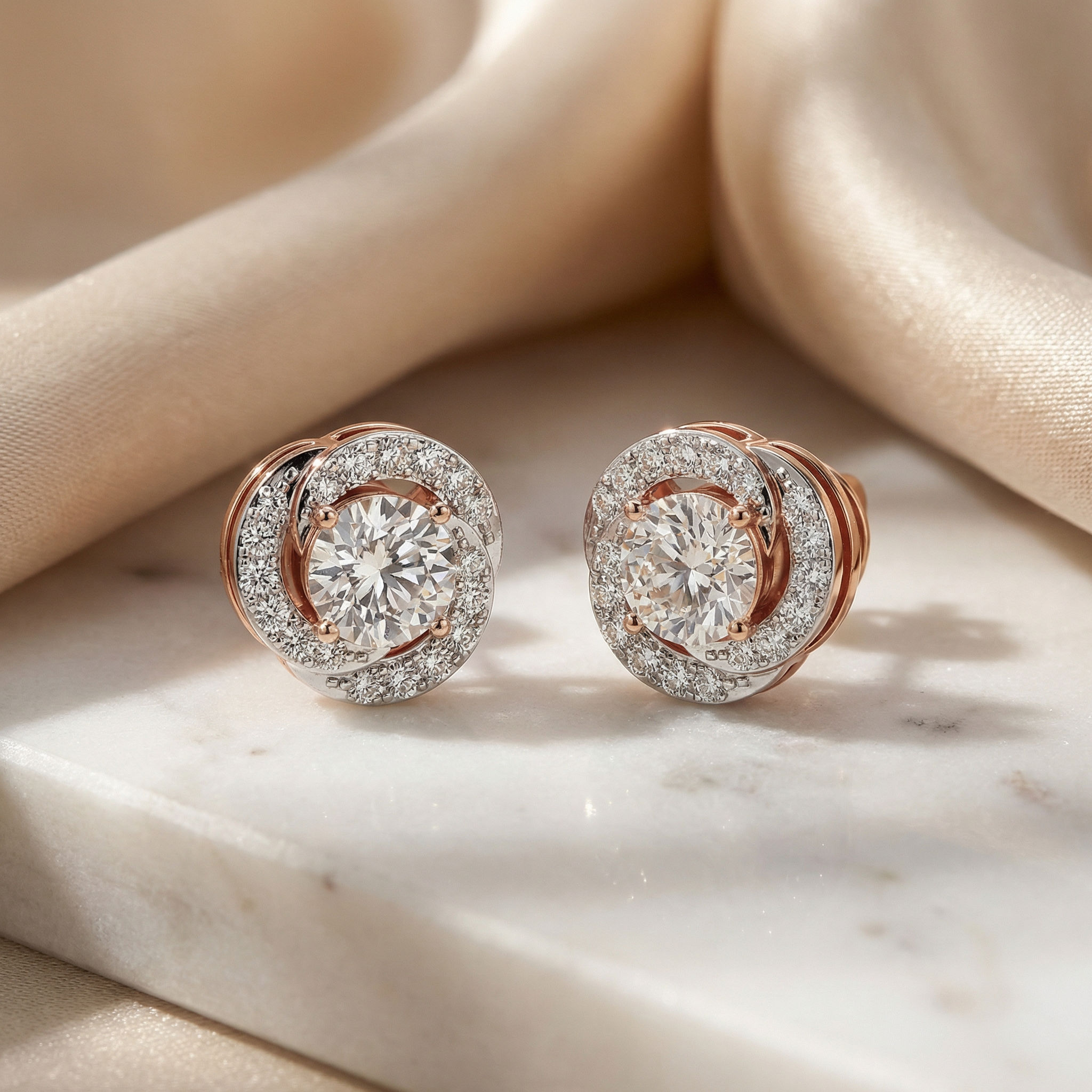 Orbit Glow Diamond Studs 2