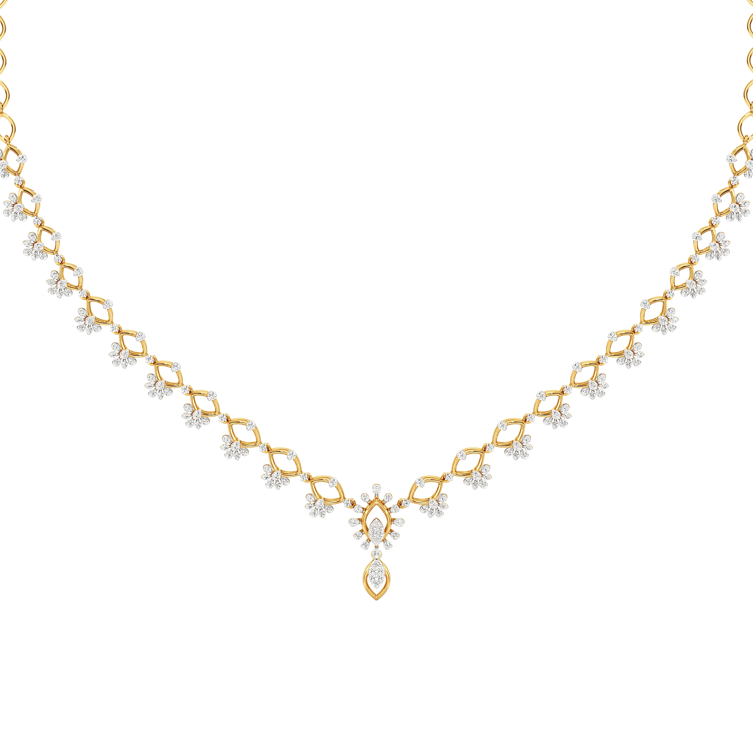 Celestia Teardrop Diamond Necklace 3