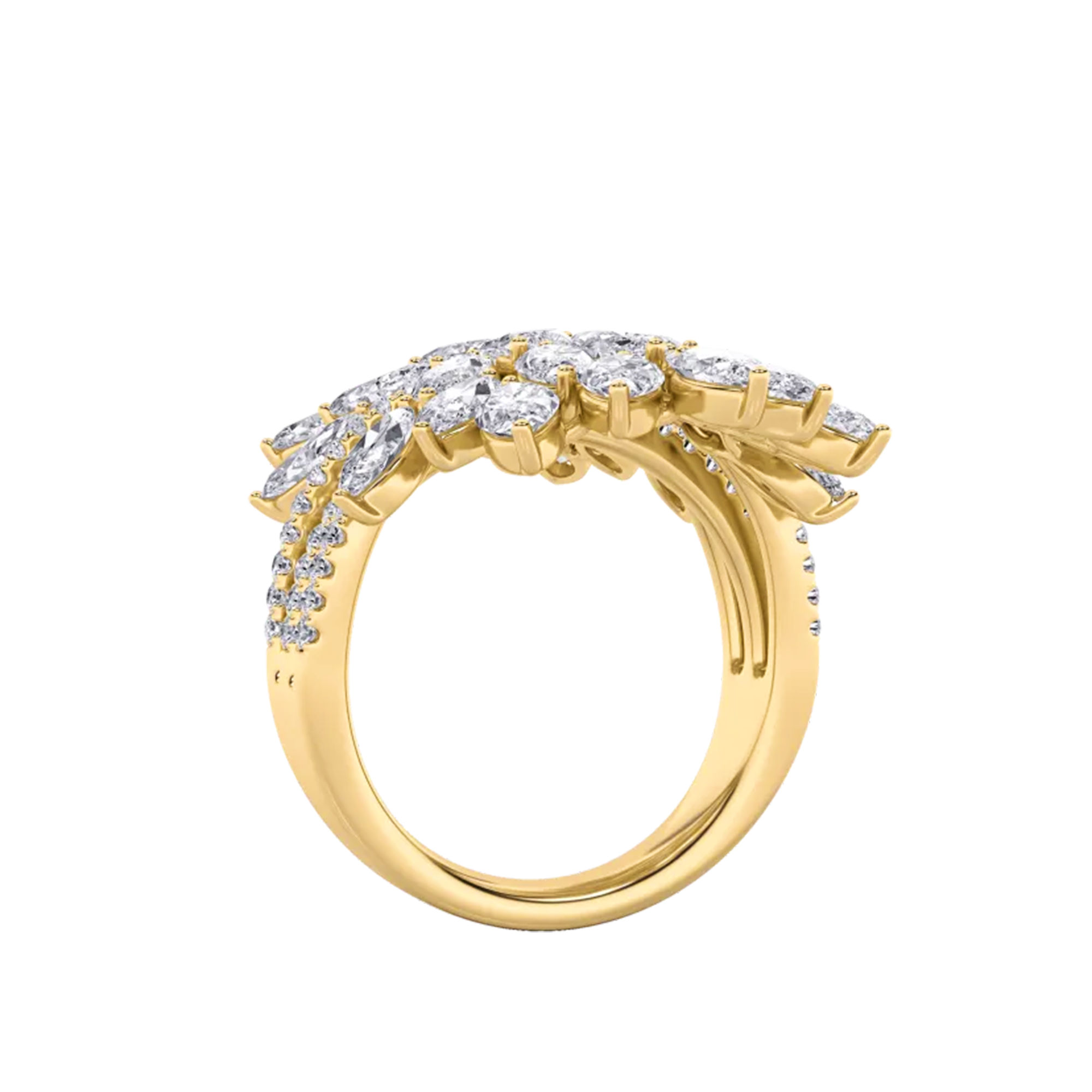 Floral Enchantment Cocktail Ring 5