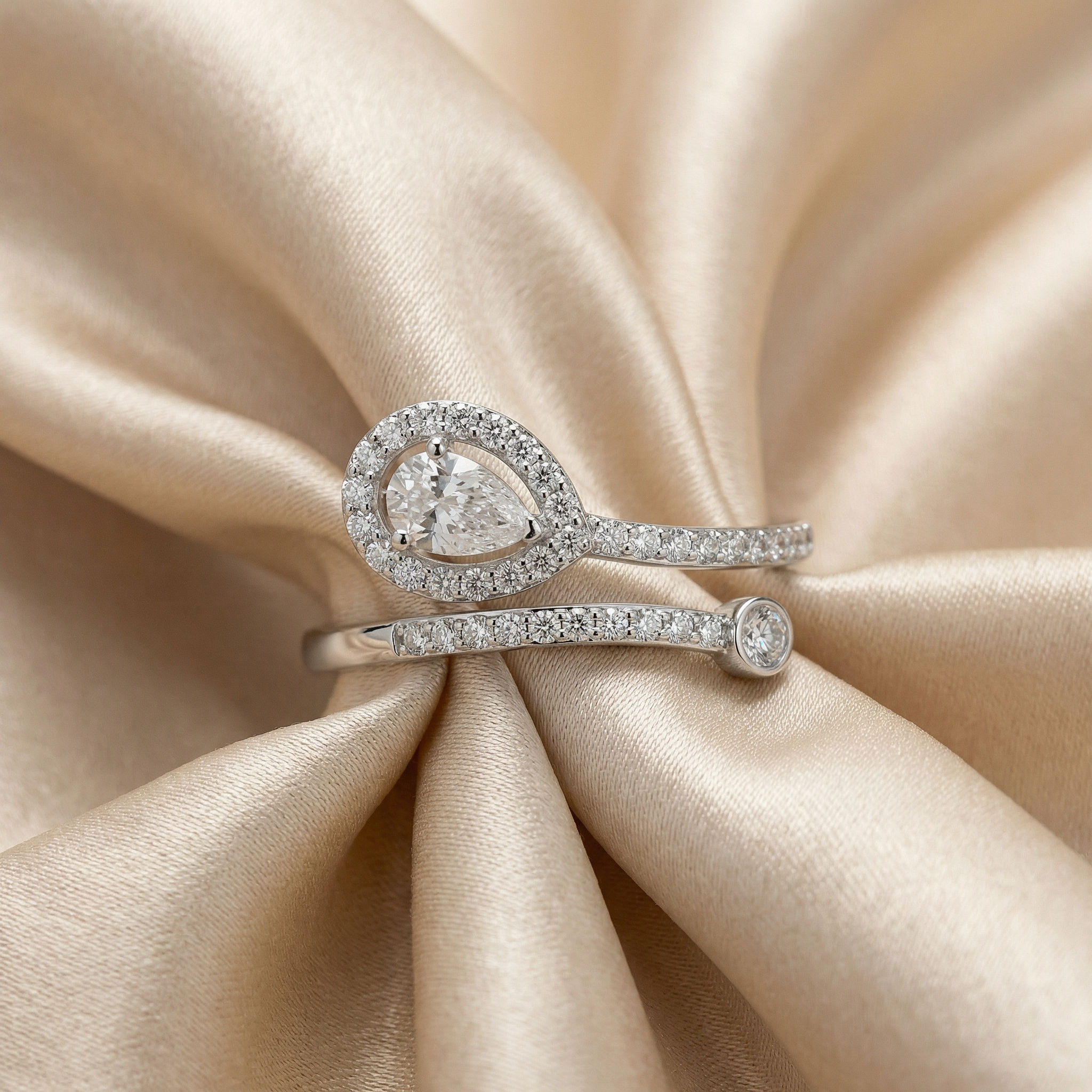 Silken Glow Open Top Ring 2