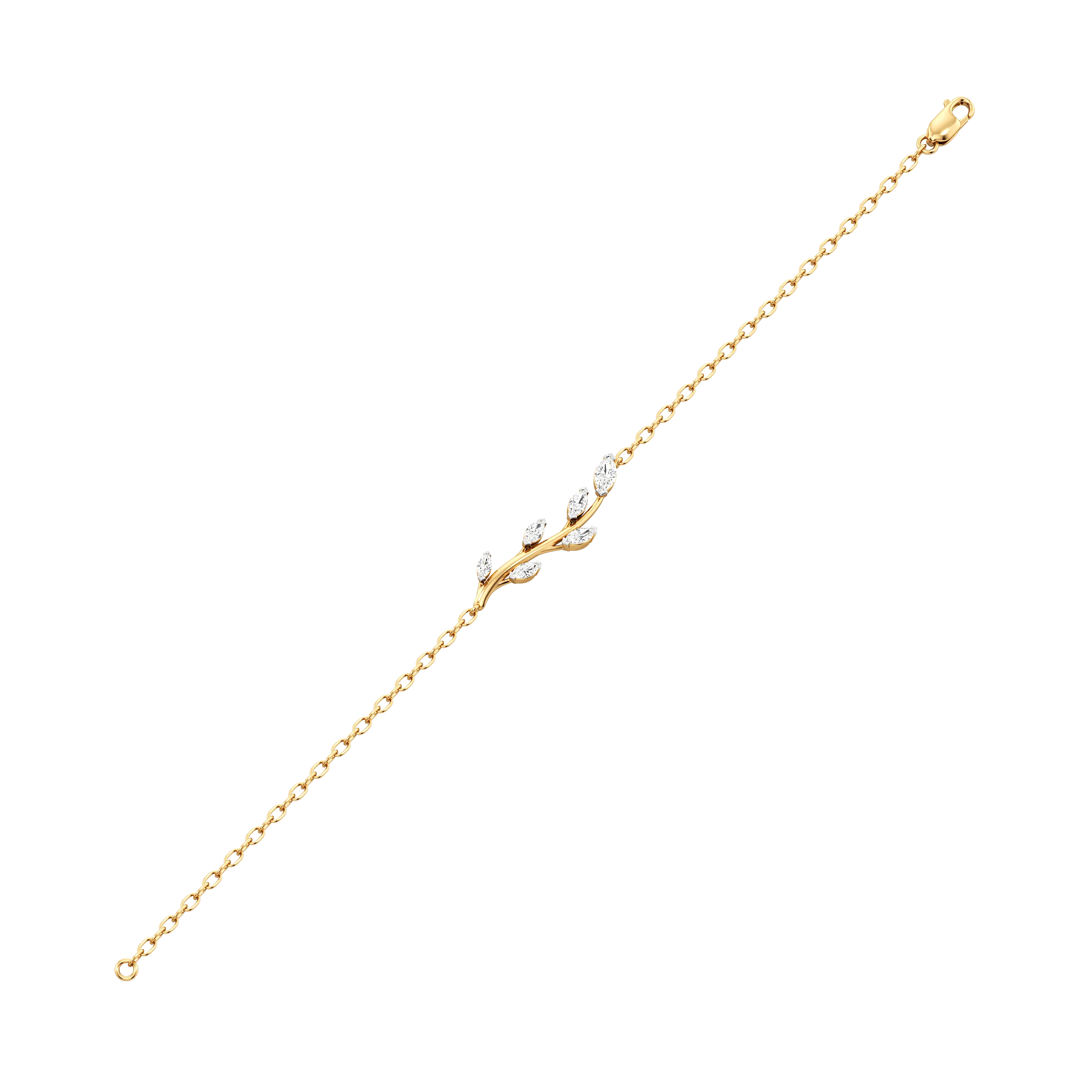 Leafline Marquise Diamond Bracelet 2