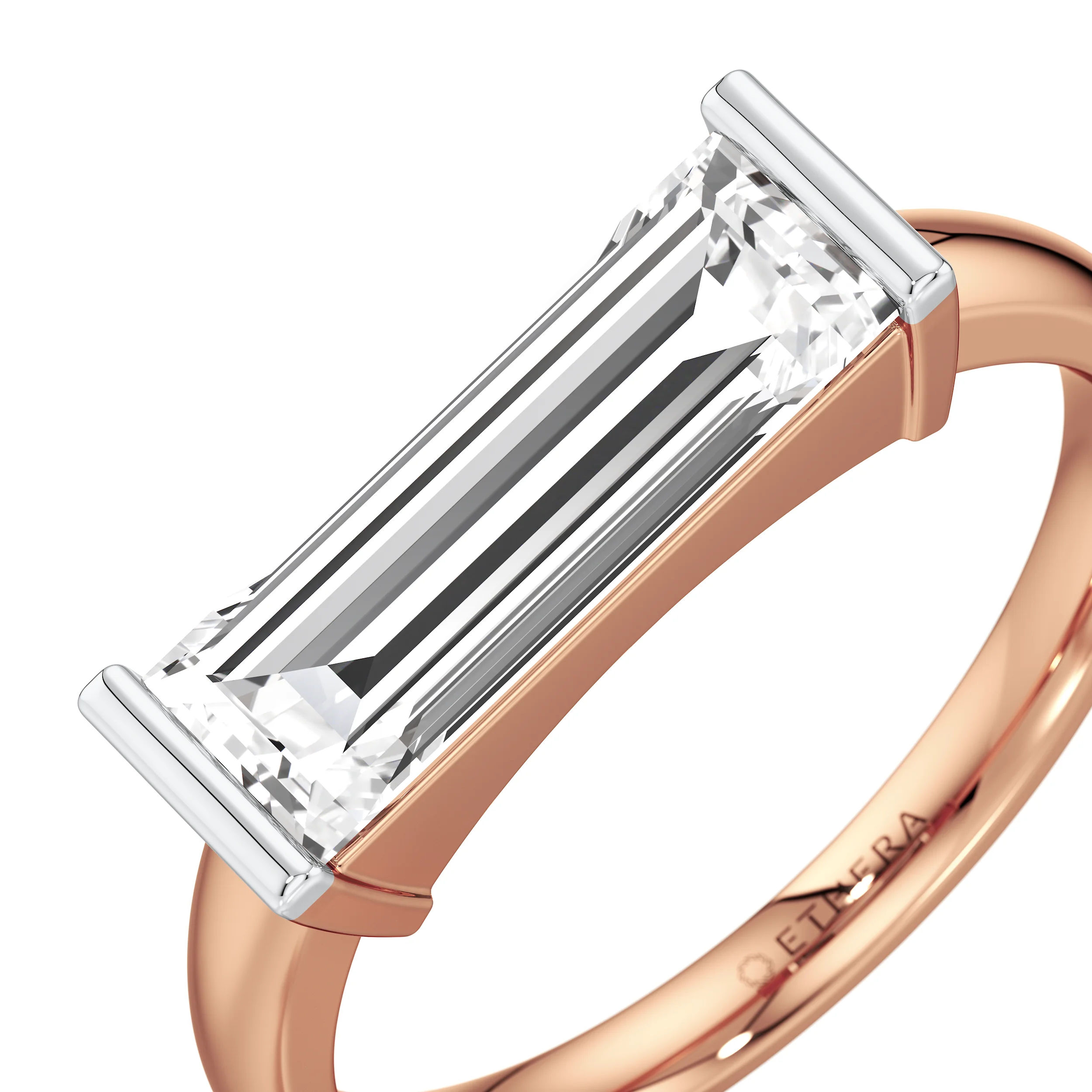 Westward Glow Solitaire Ring 10