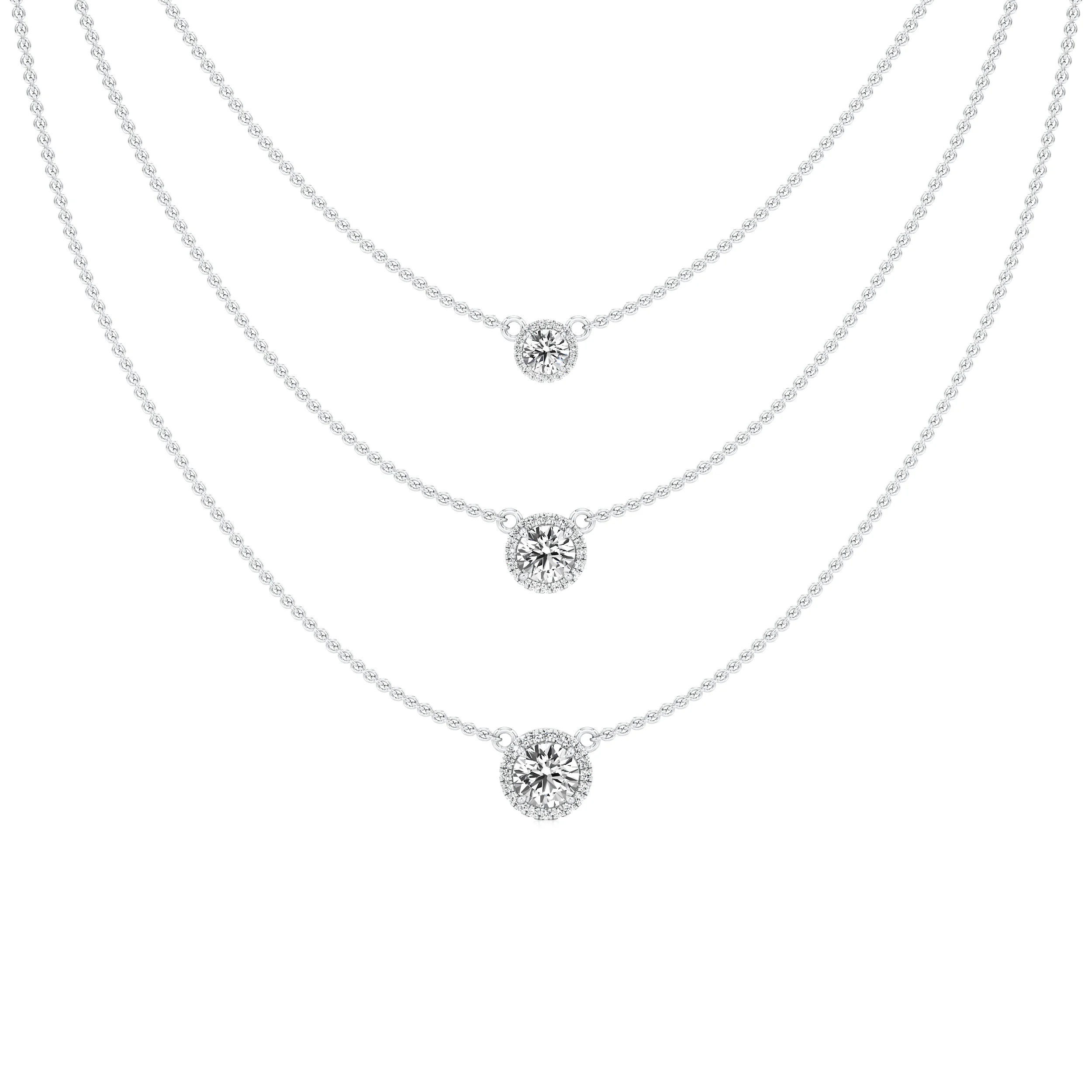 Cascade Halo Necklace 3