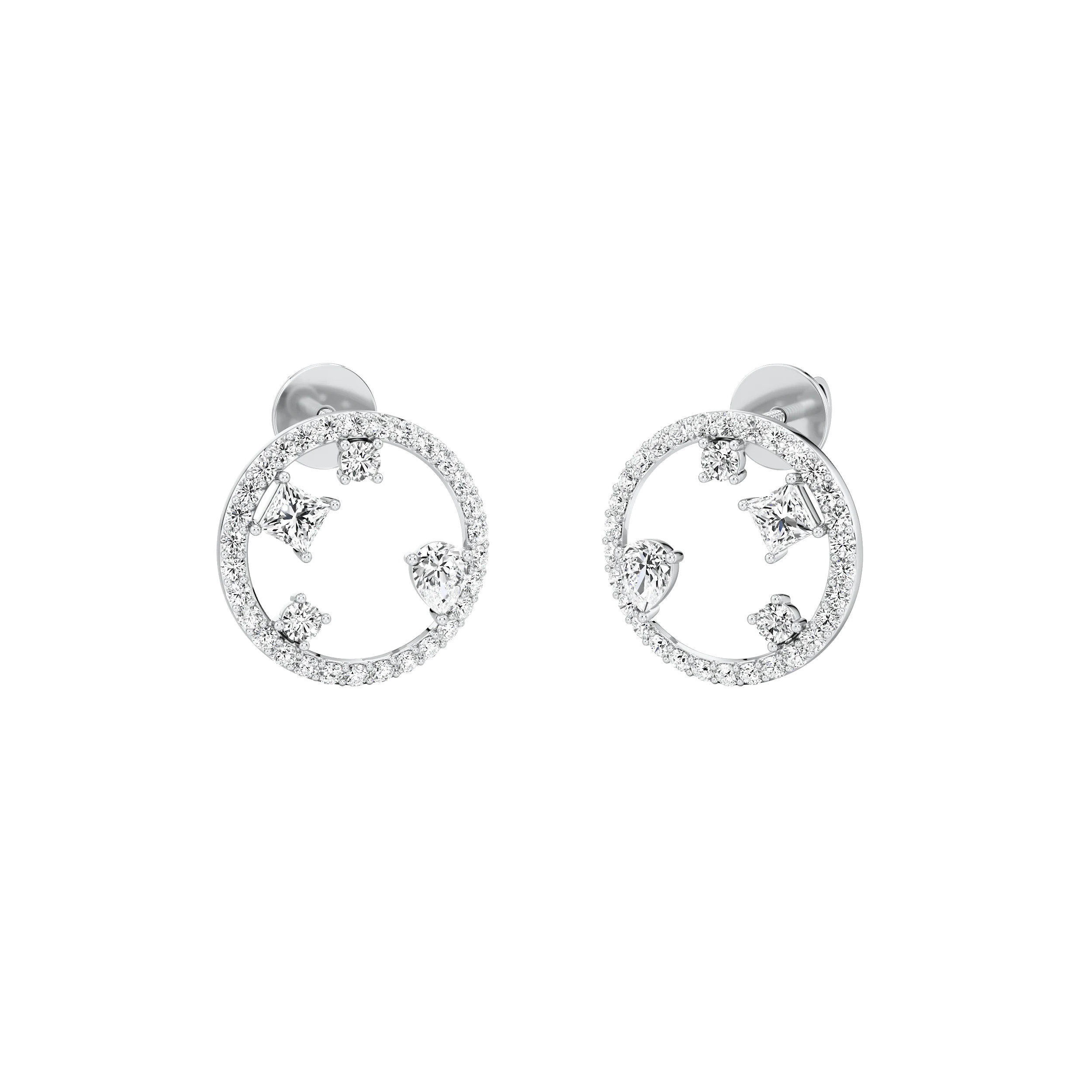 Orbit Gleam Stud Earrings 3