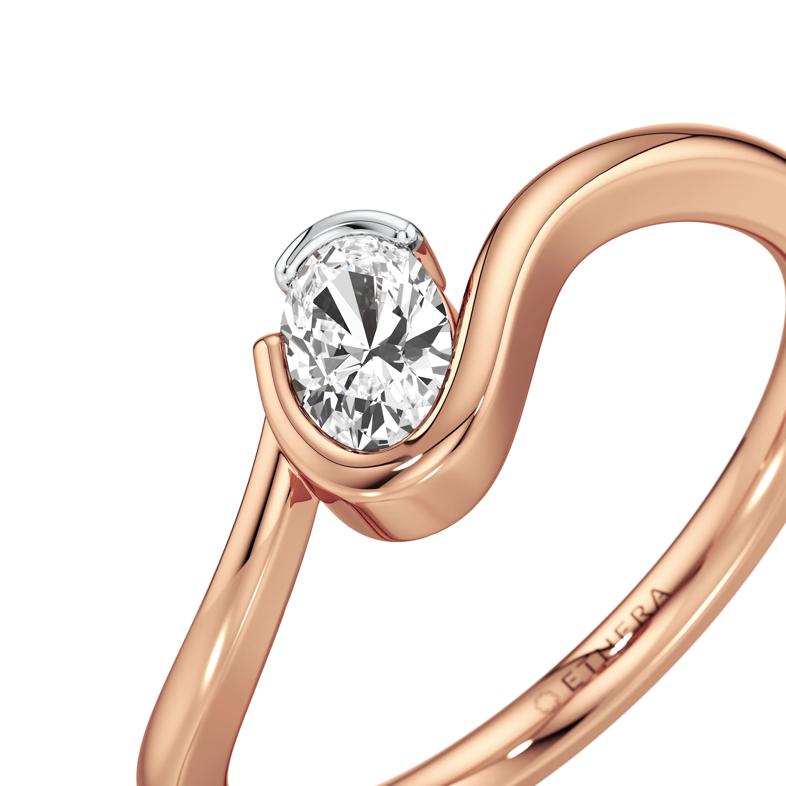 Flowline Solitaire Ring 11