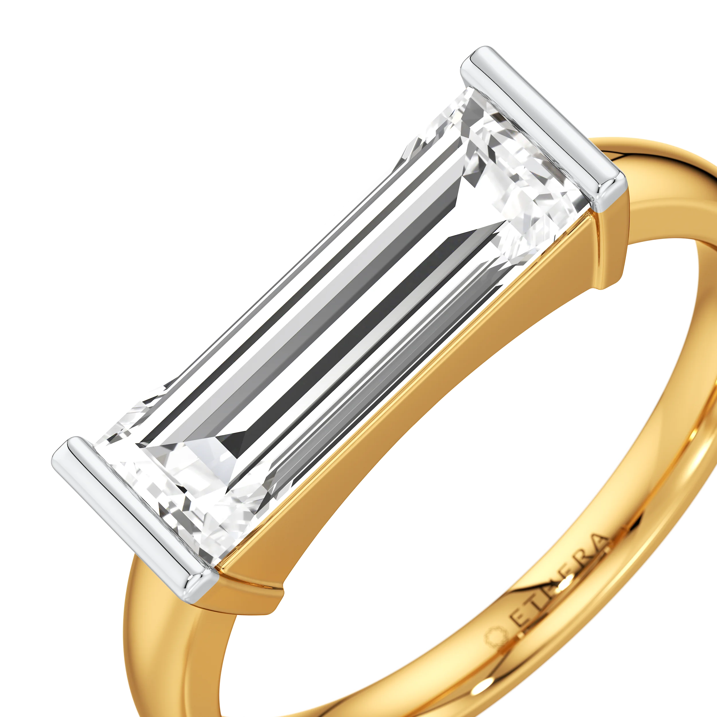 Westward Glow Solitaire Ring 1