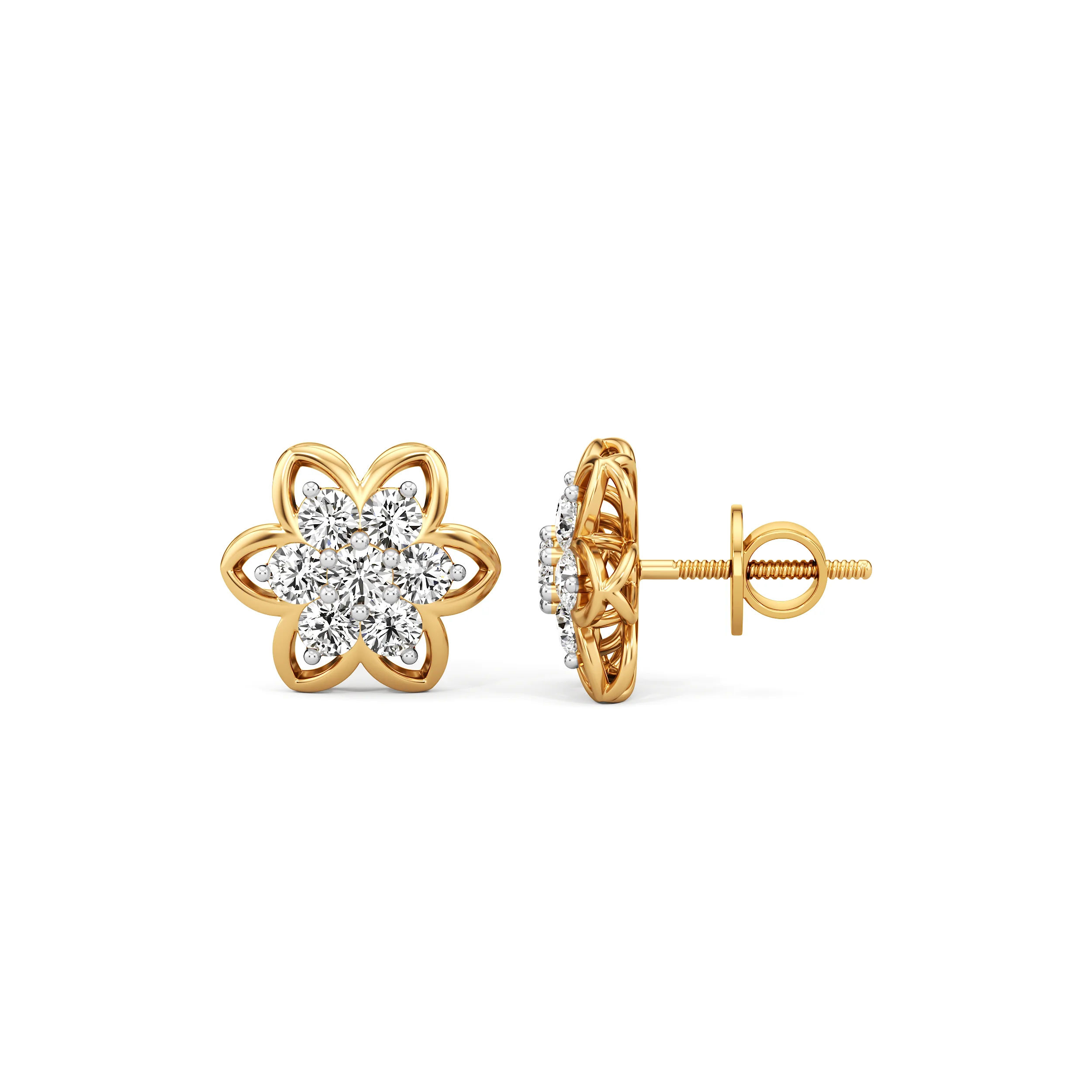 Petalburst Diamond Studs 1