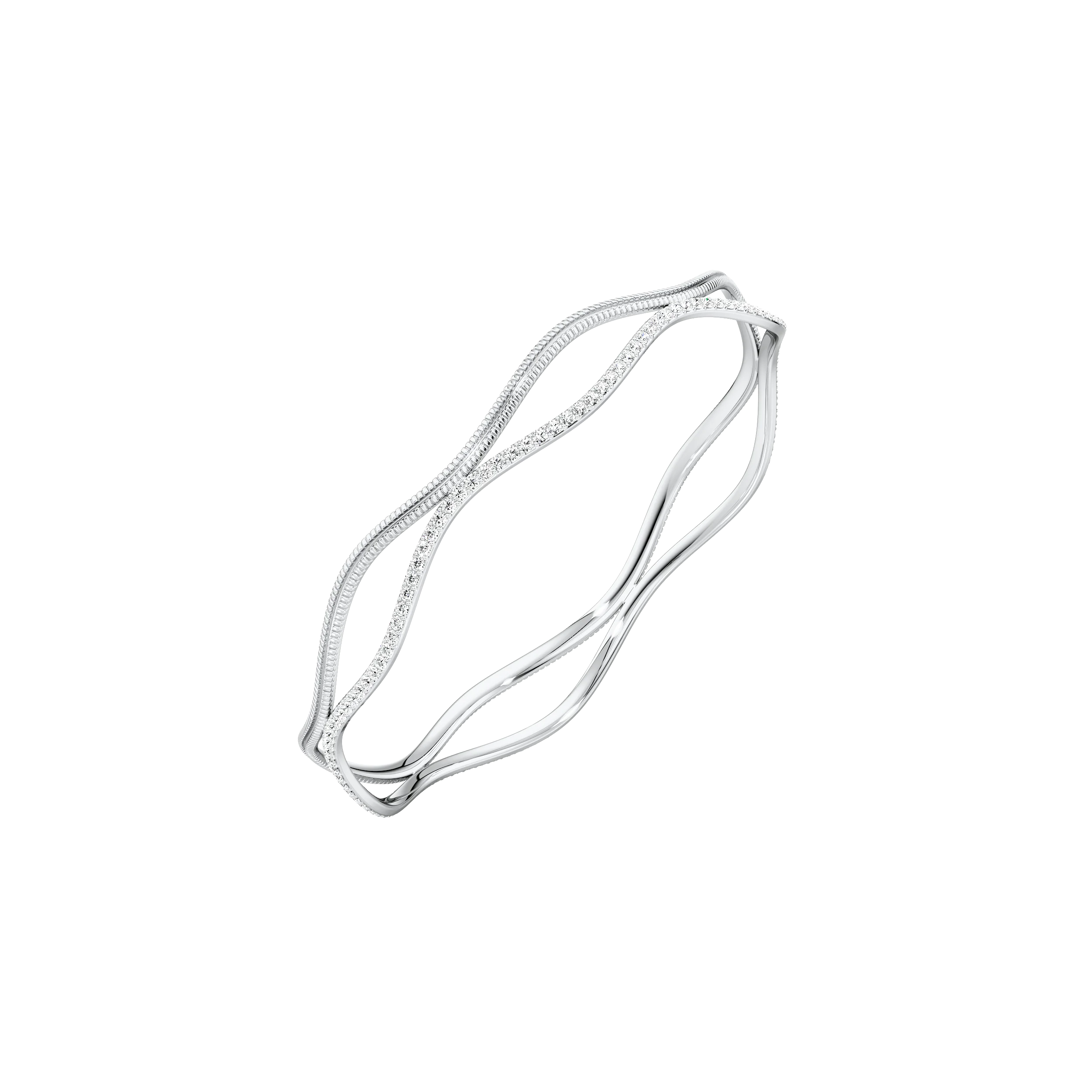 Ripple Flow Round Bangle 6