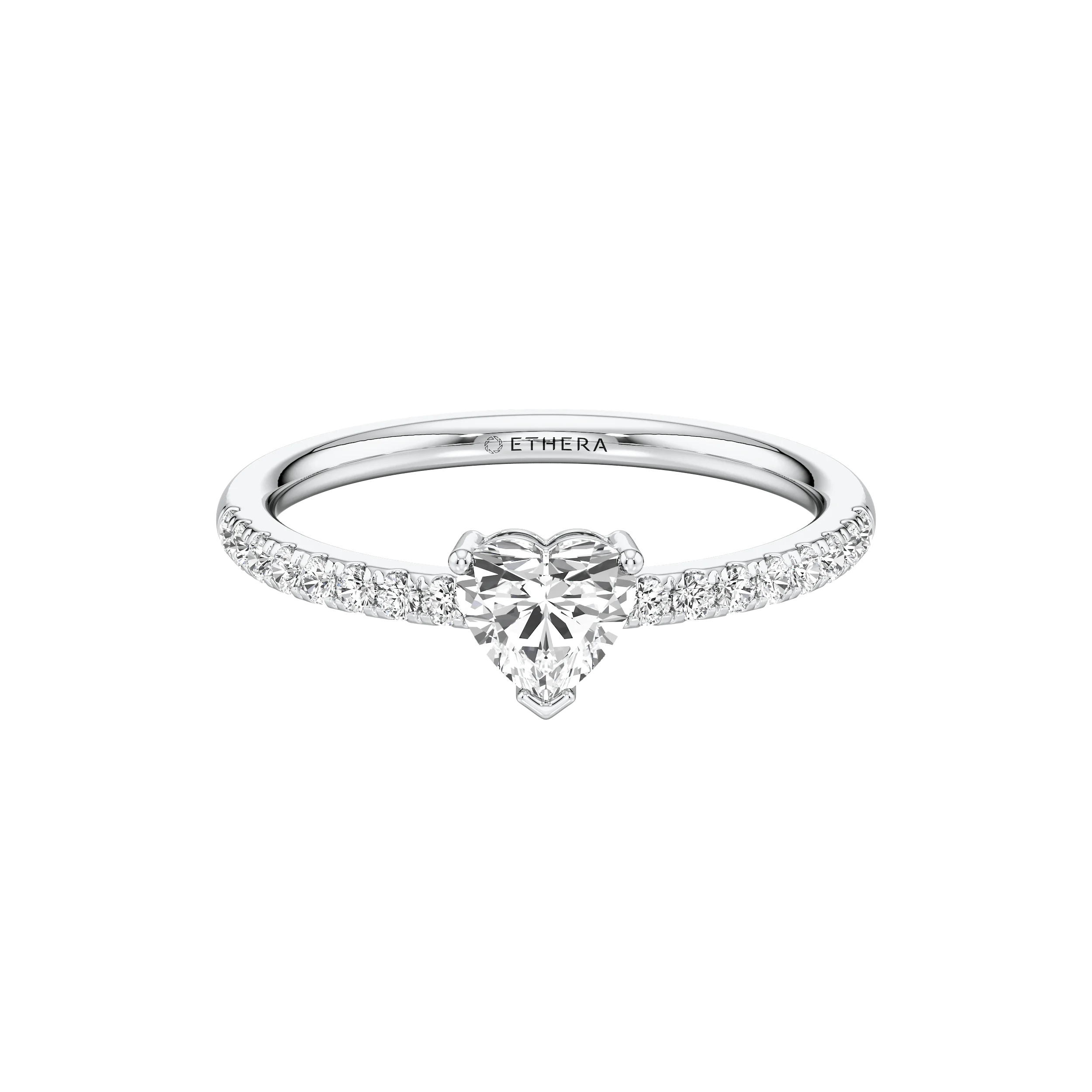 Heart Of Love Solitaire Ring 8
