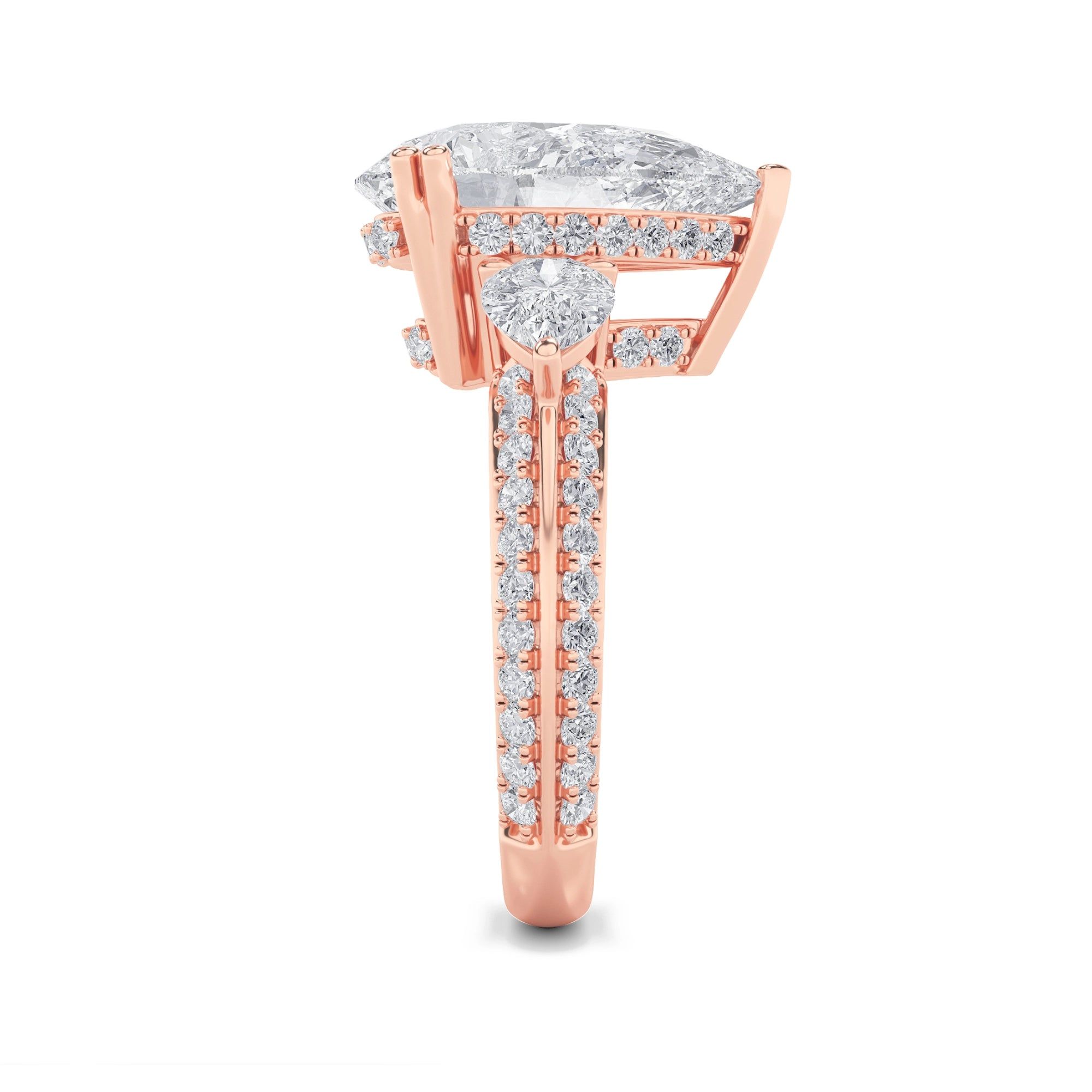 Aria Three Stone Cocktail Ring 6