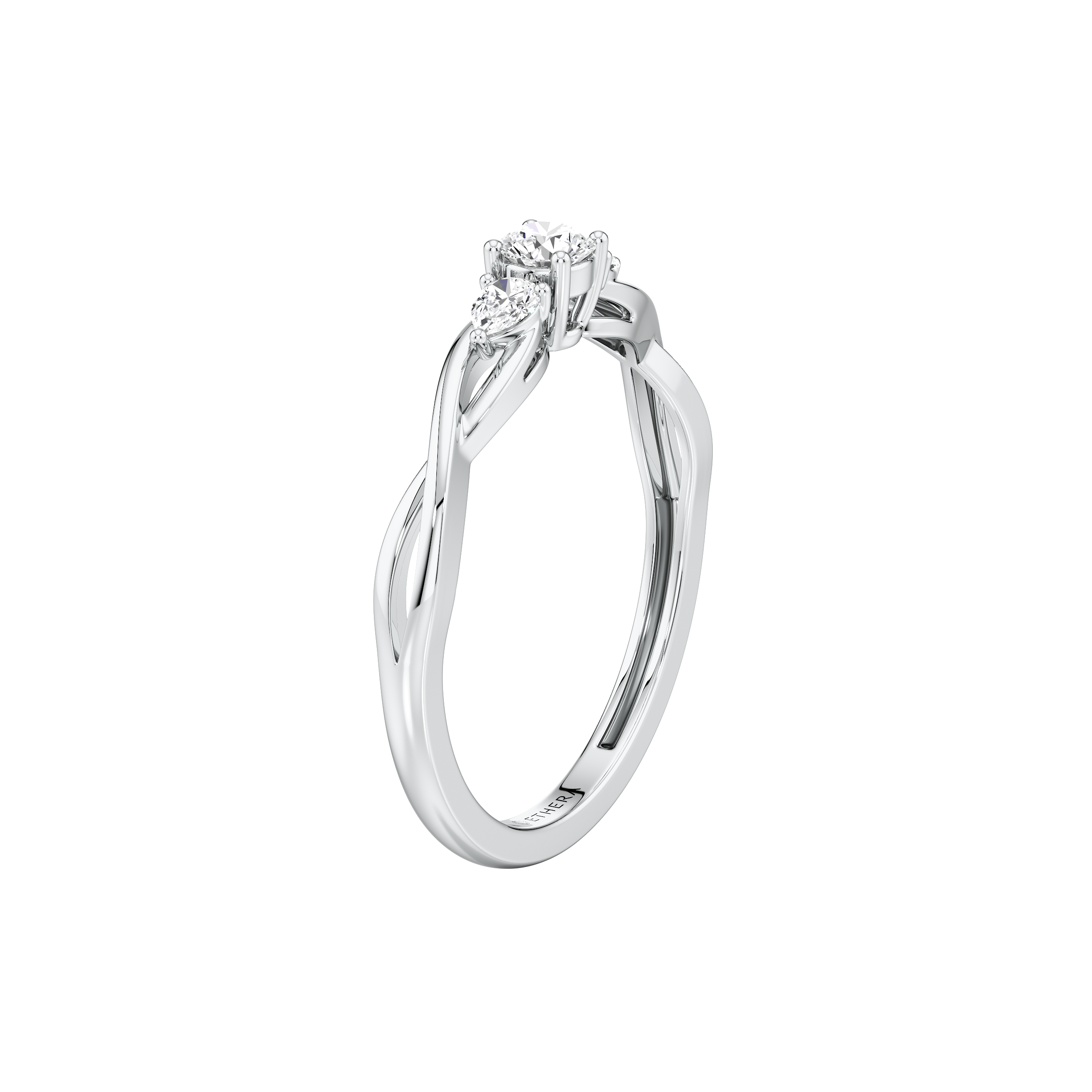 Trio Pear Ring 7