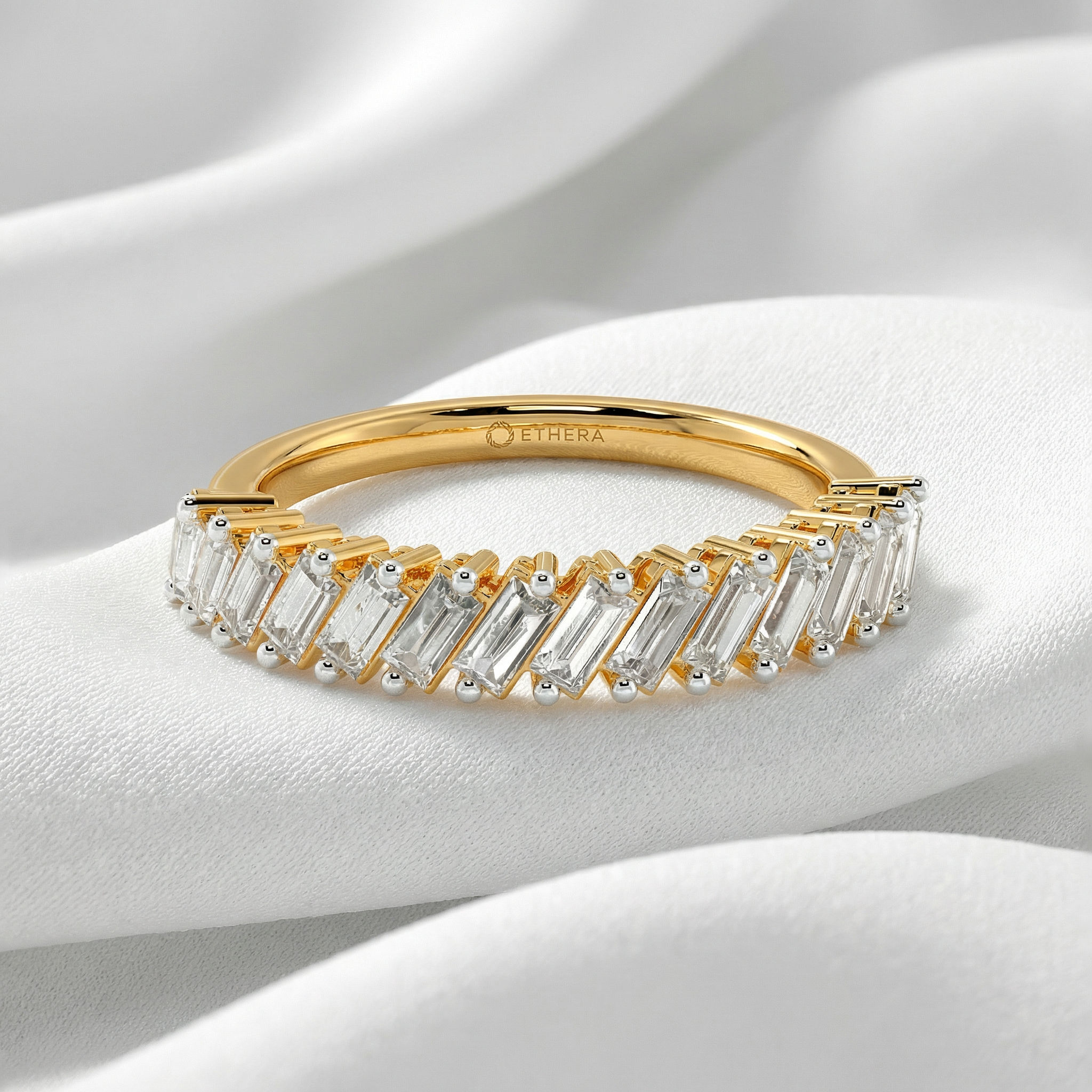 Luxe Stack Baguette Ring 2