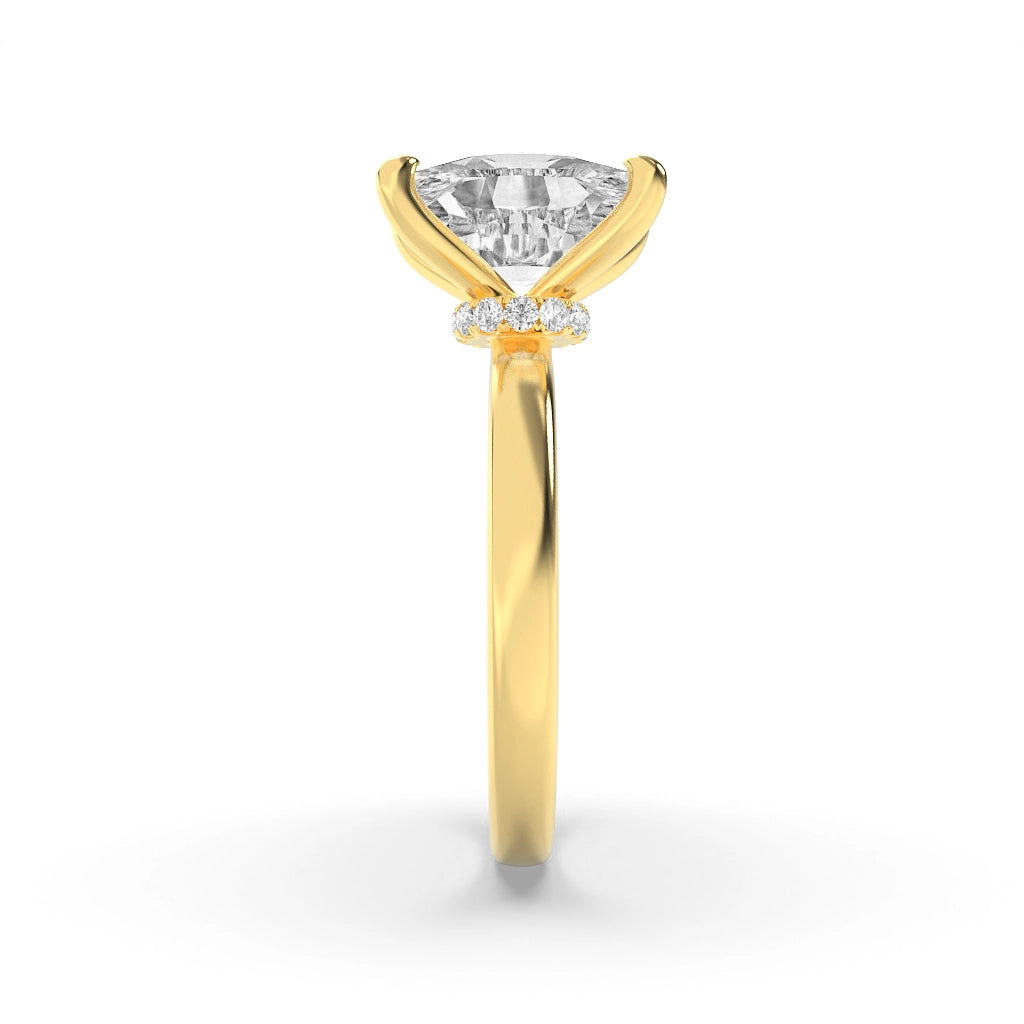 Golden Radiance Solitaire Ring 6