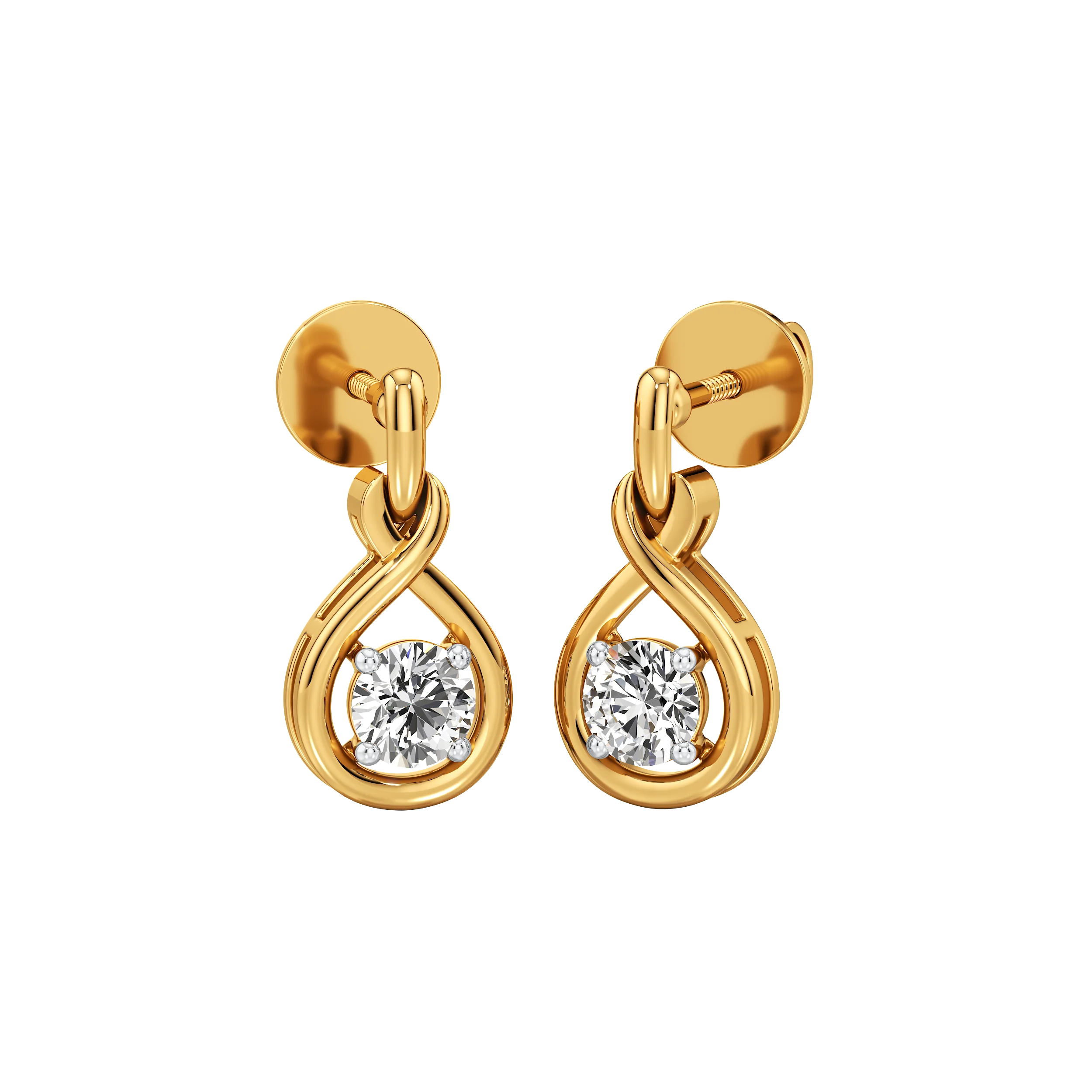 Golden Embrace Pendant and Earrings 1