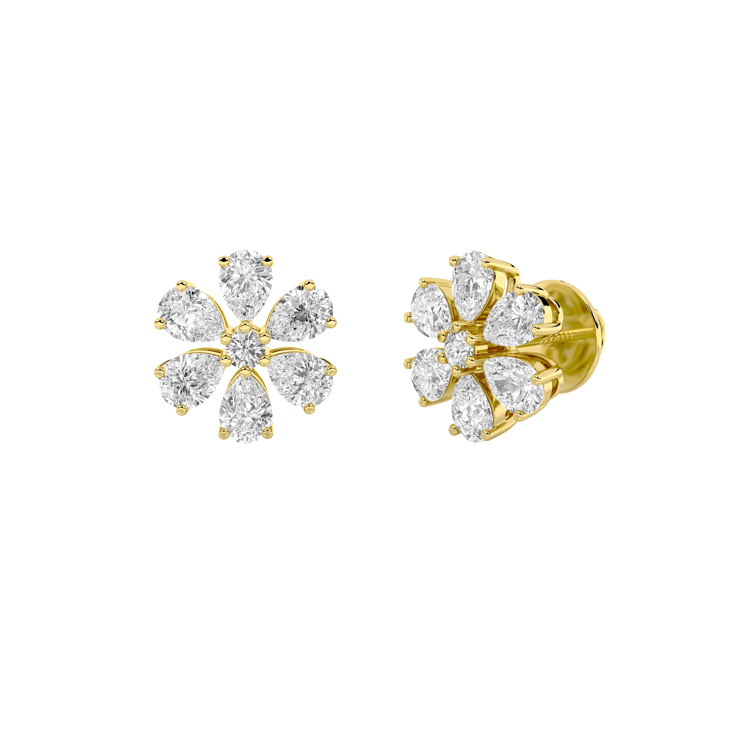 Blossoming Floral Stud Earrings hover