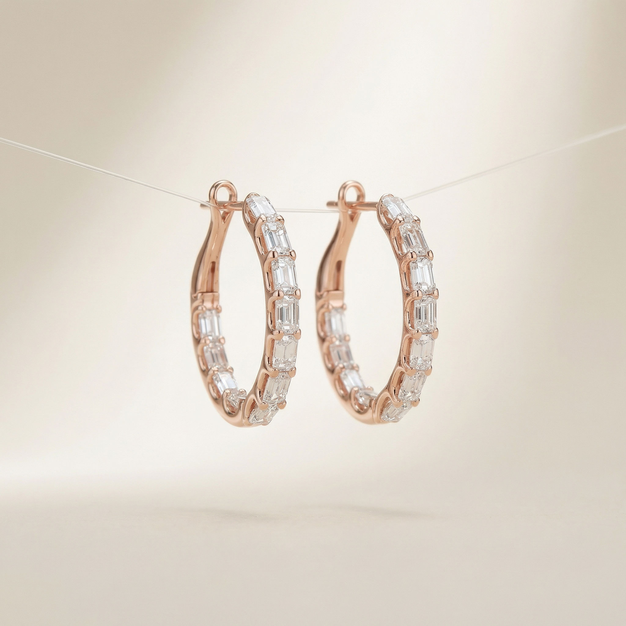 Stellar Eternity Hoop Earrings 2