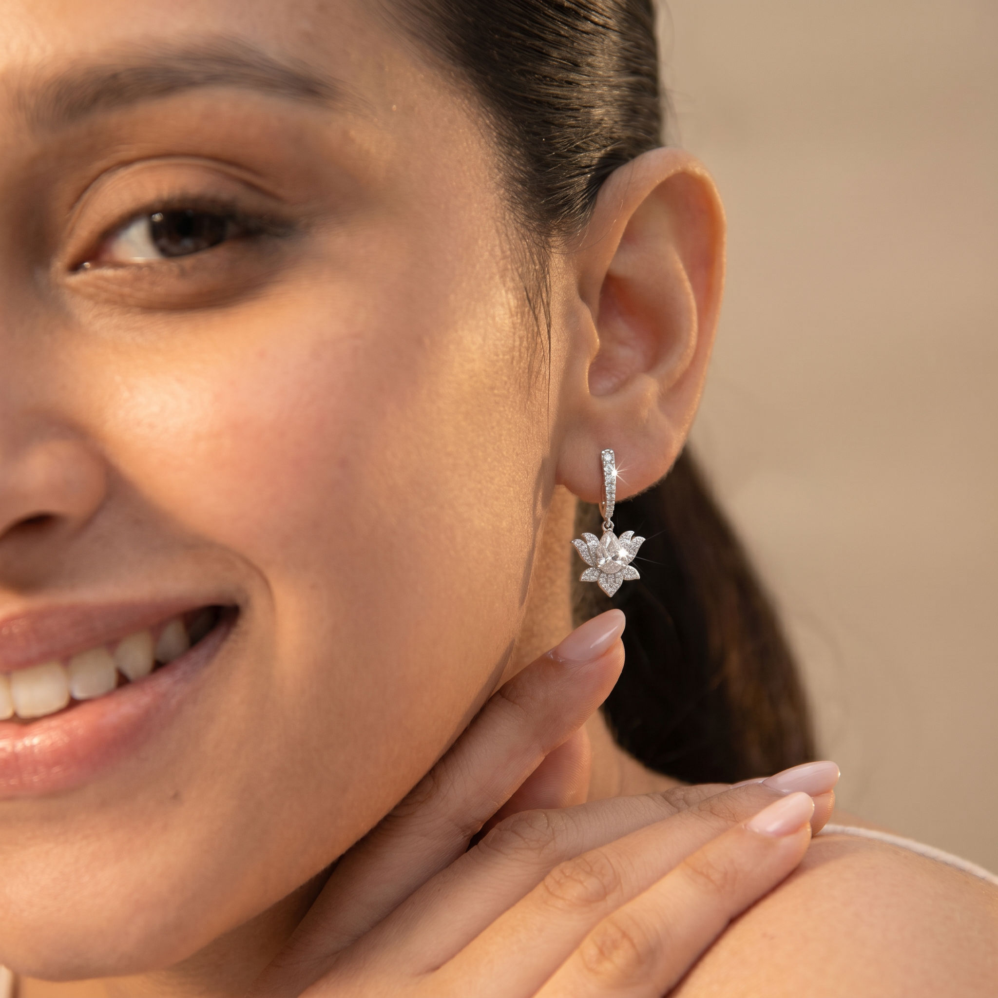 Moonlit Waters Drop Earrings hover