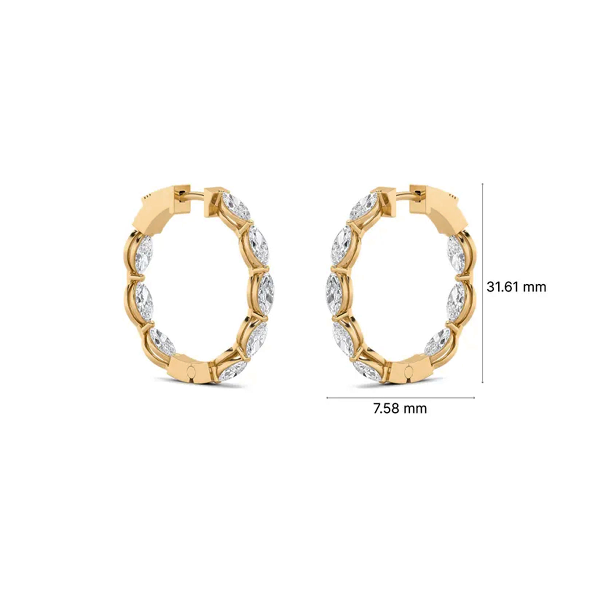 Radiant Circle Hoop Earrings 5