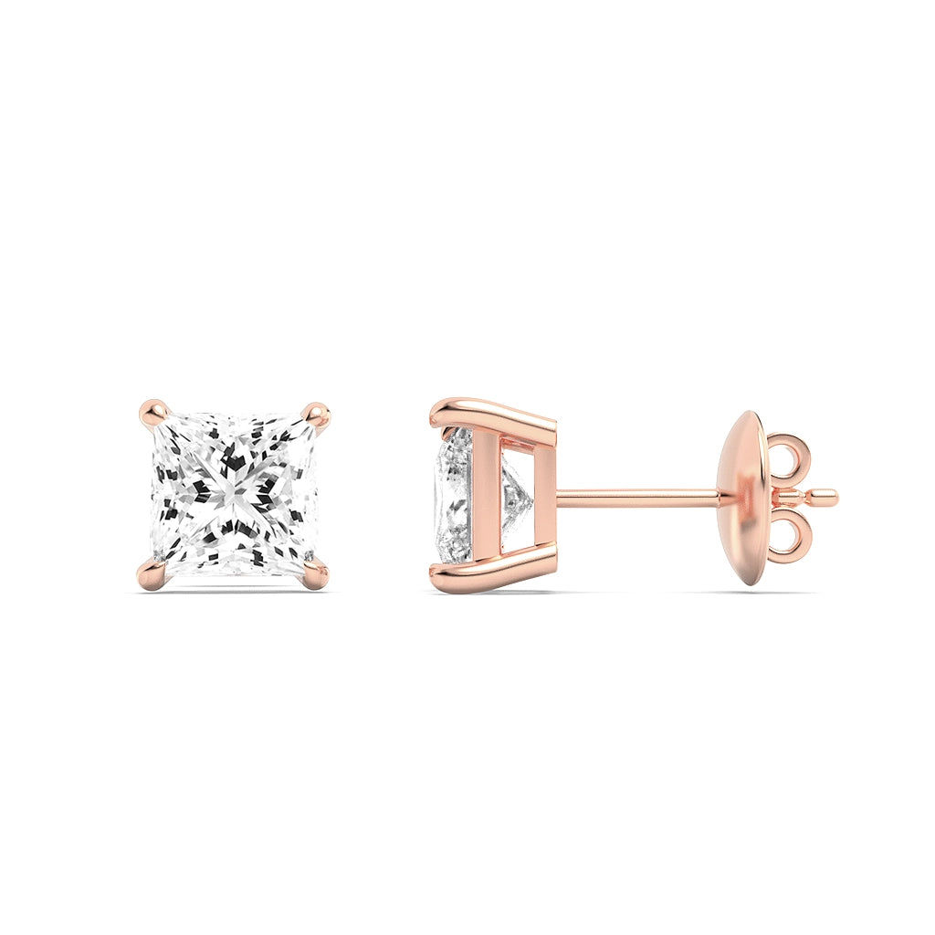 Pristine Princess Stud Earrings 3 Carat 9