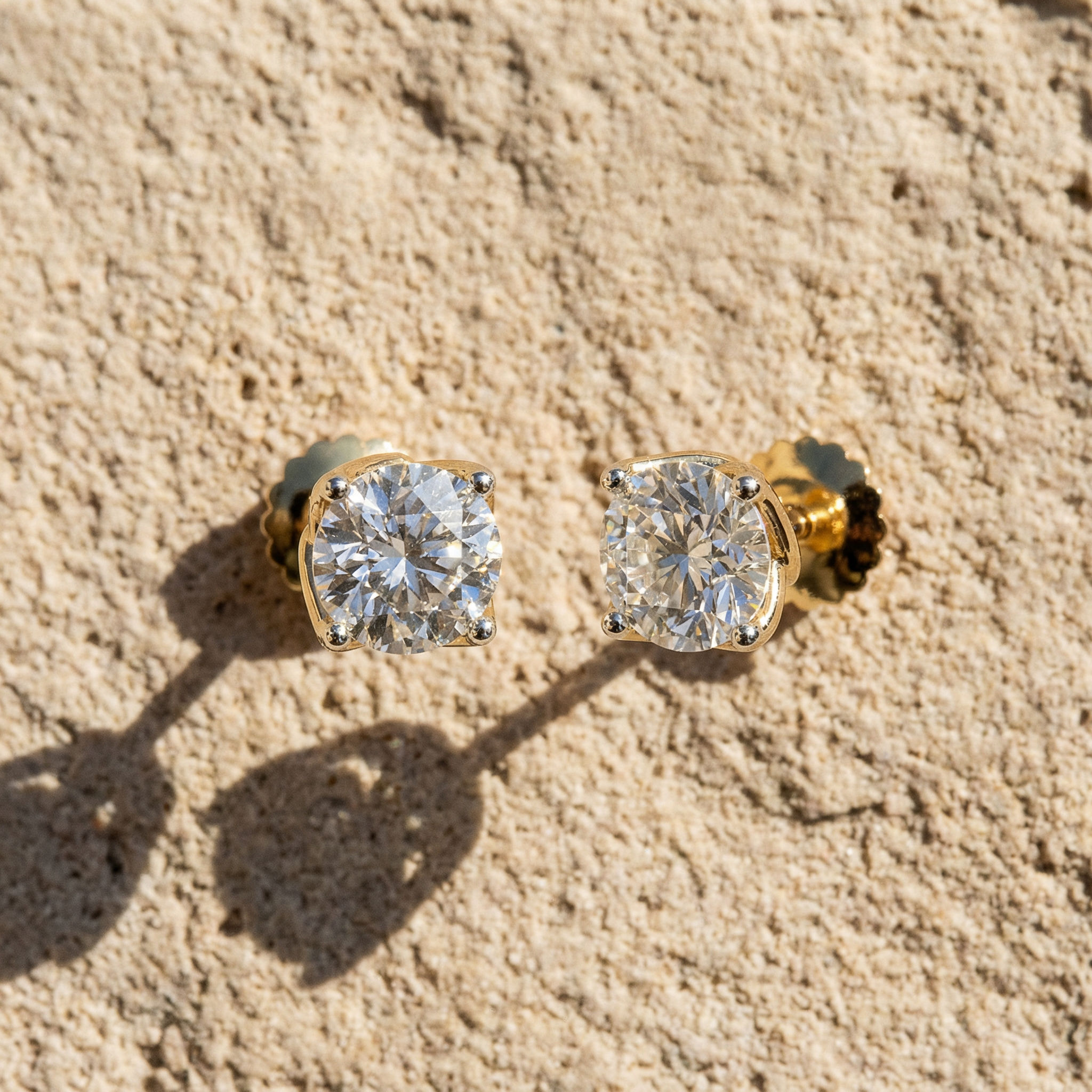 Pure Elegance Solitaire Stud Earrings 2