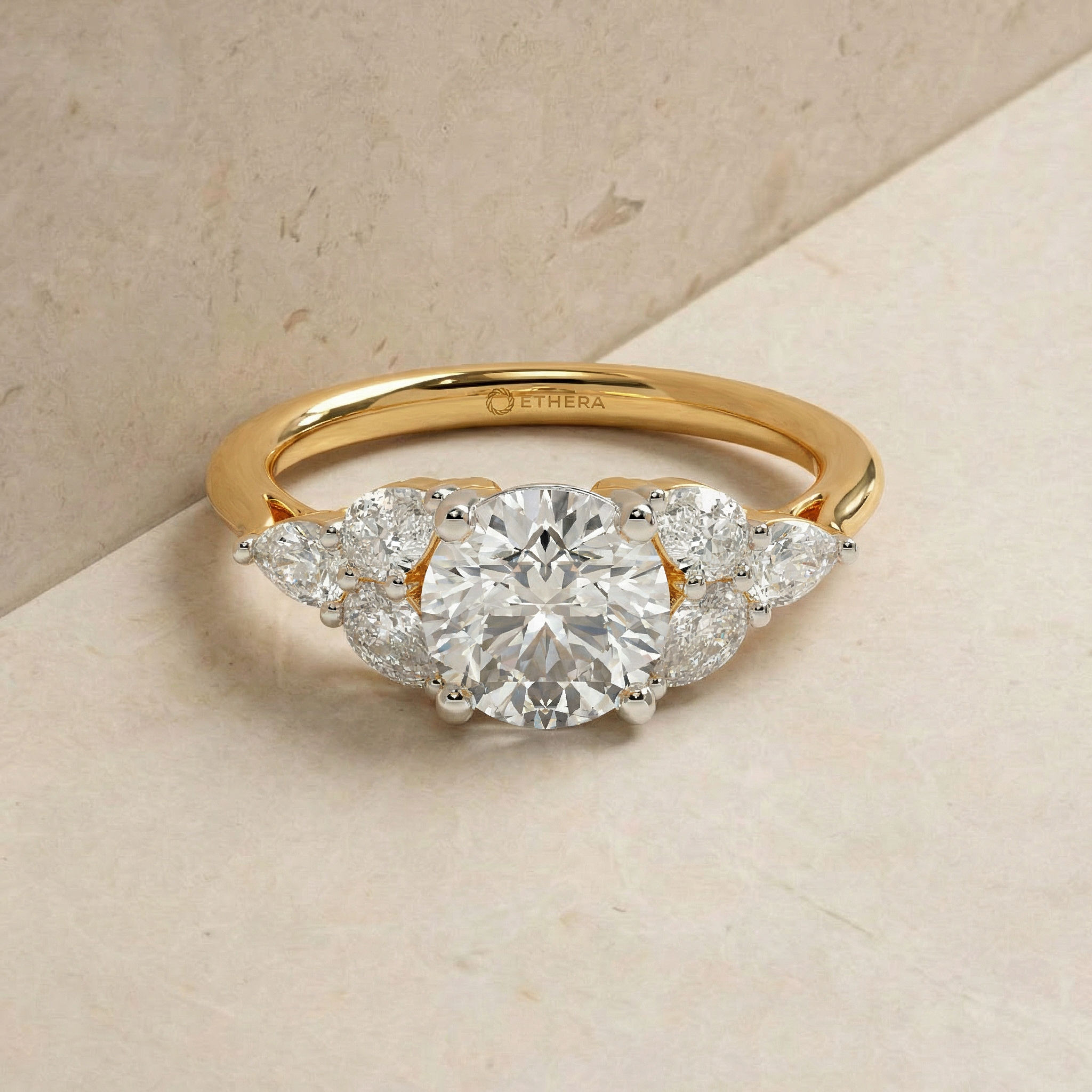 Eclipse Of Diamonds Solitaire Ring 2