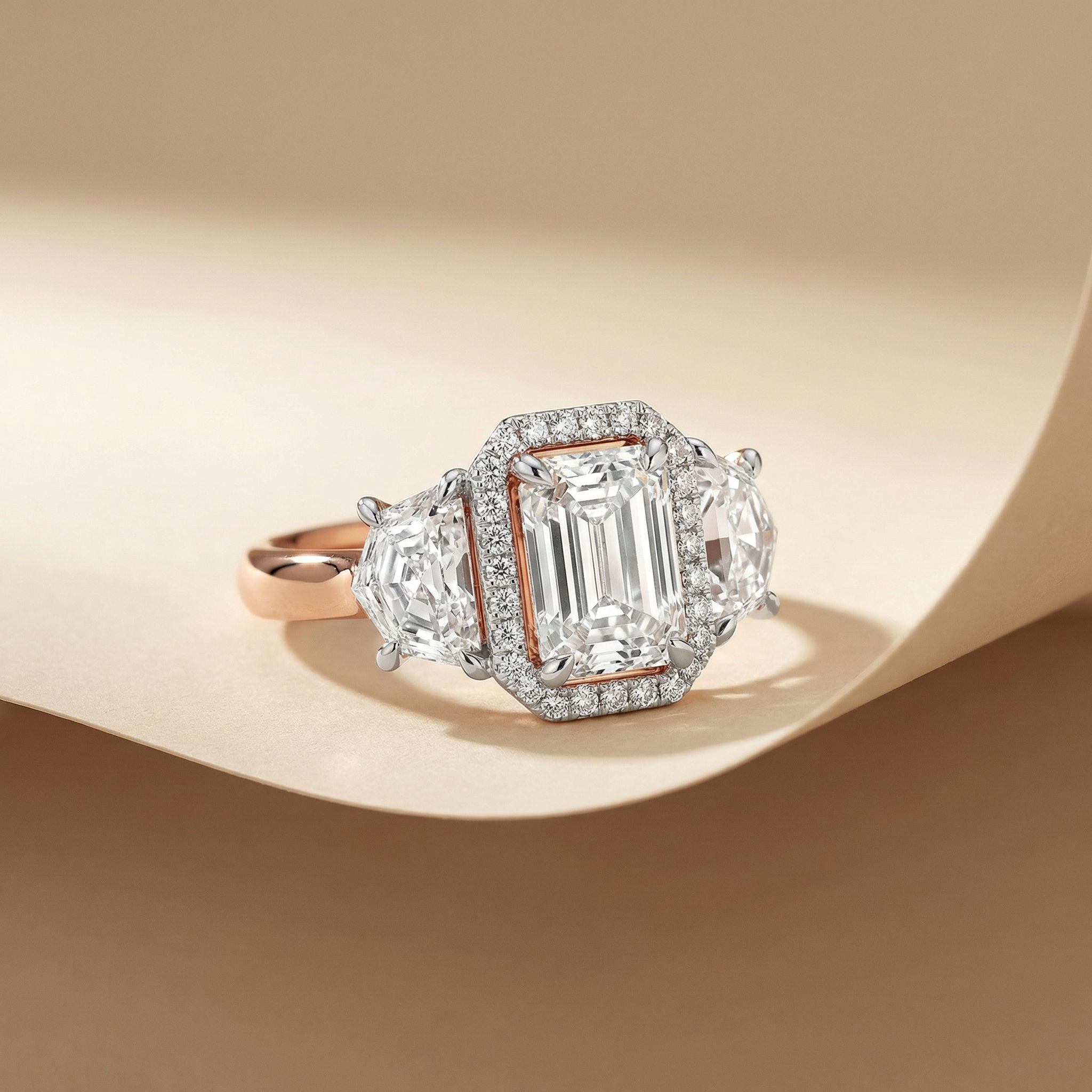 Past, Present , Future 3 Stone Ring 3