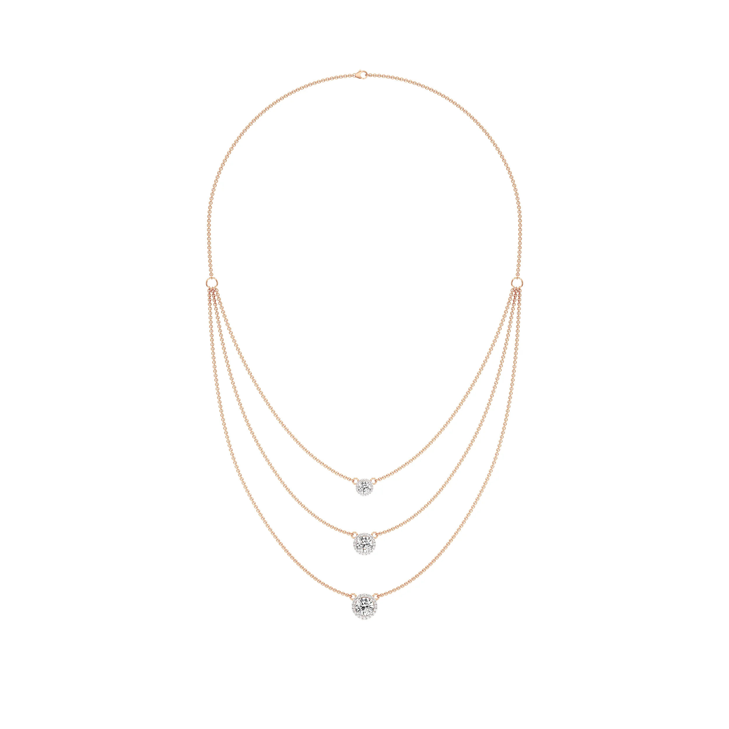 Cascade Halo Necklace 4