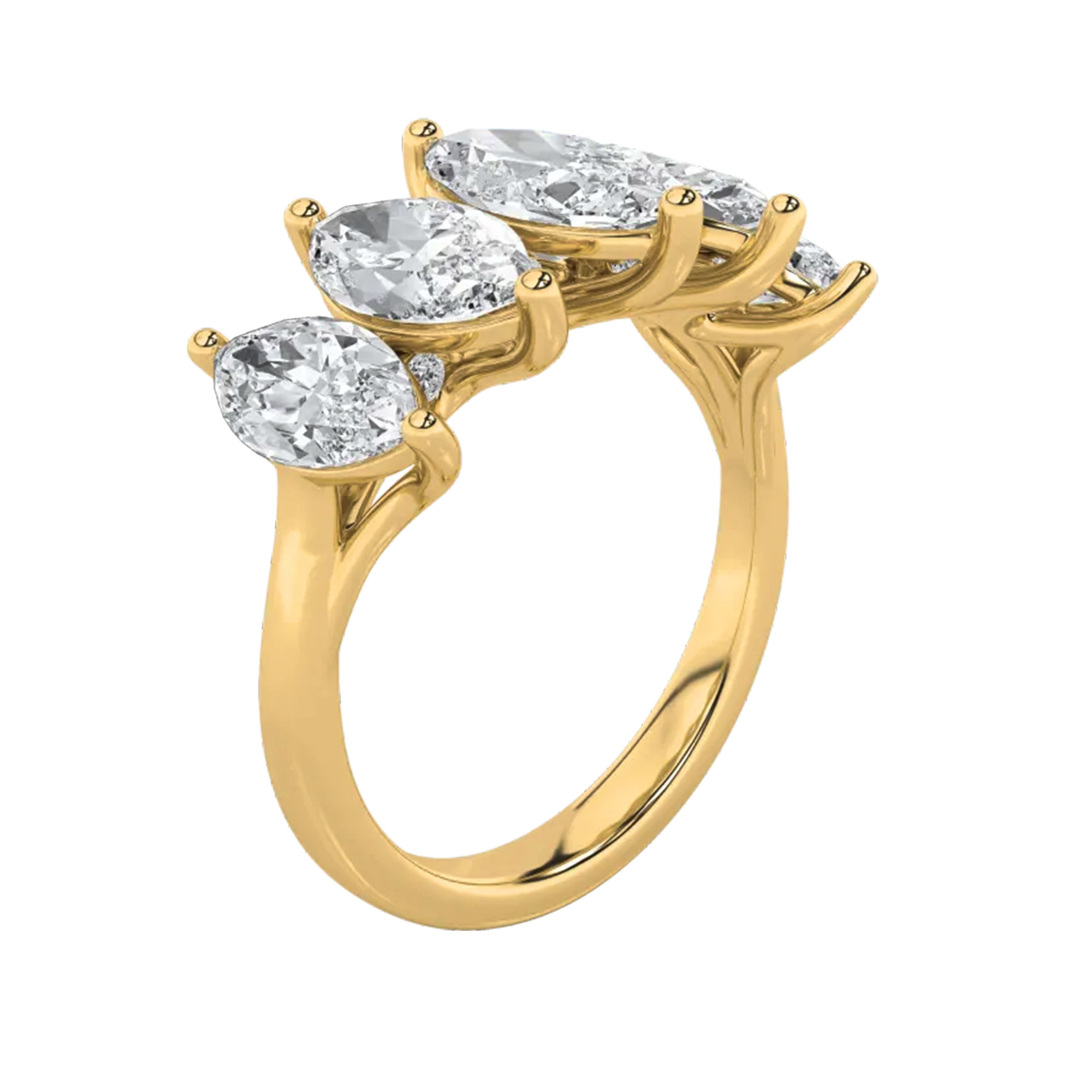 Radiant Penta Five Stone Ring 0