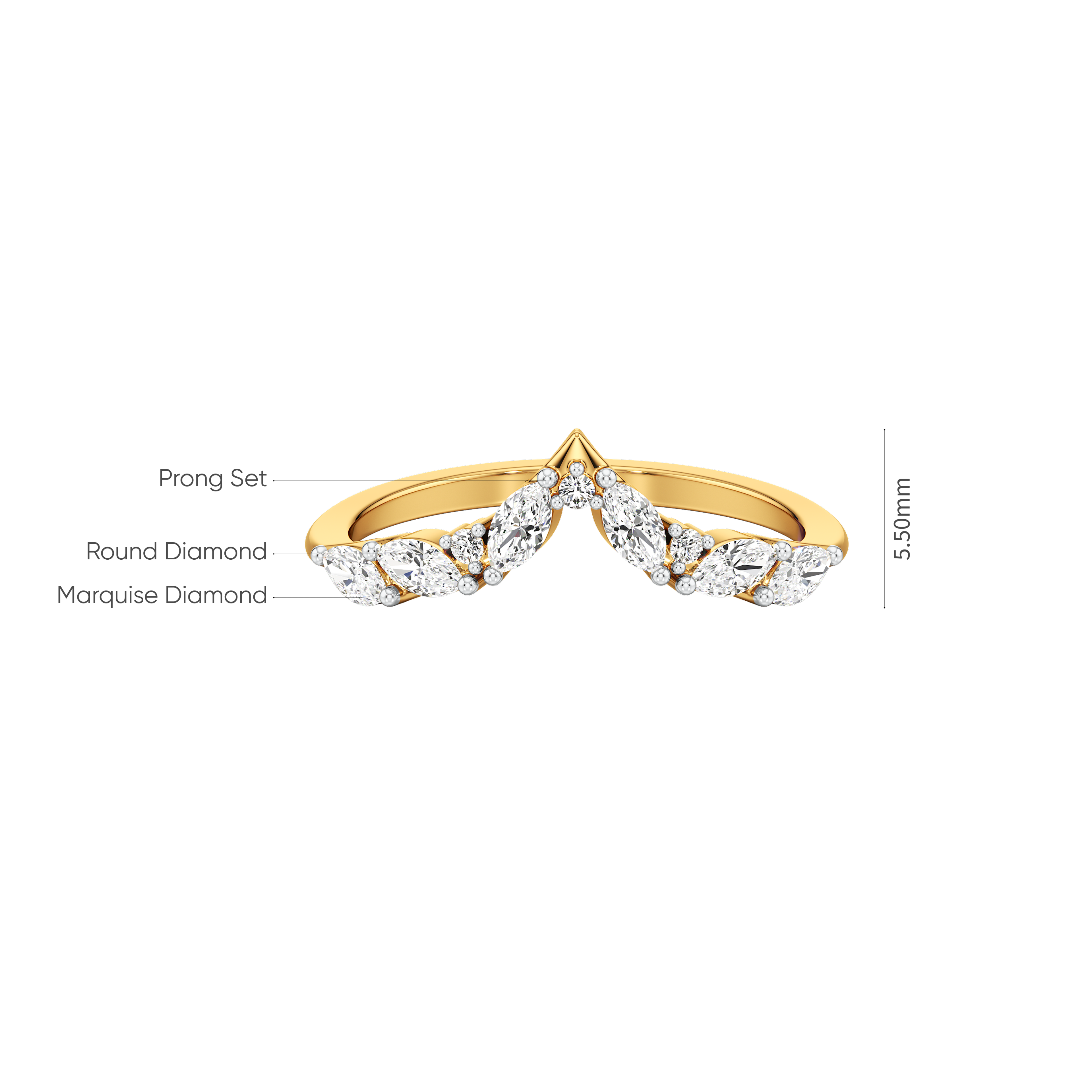 Crown Marquise Ring 6