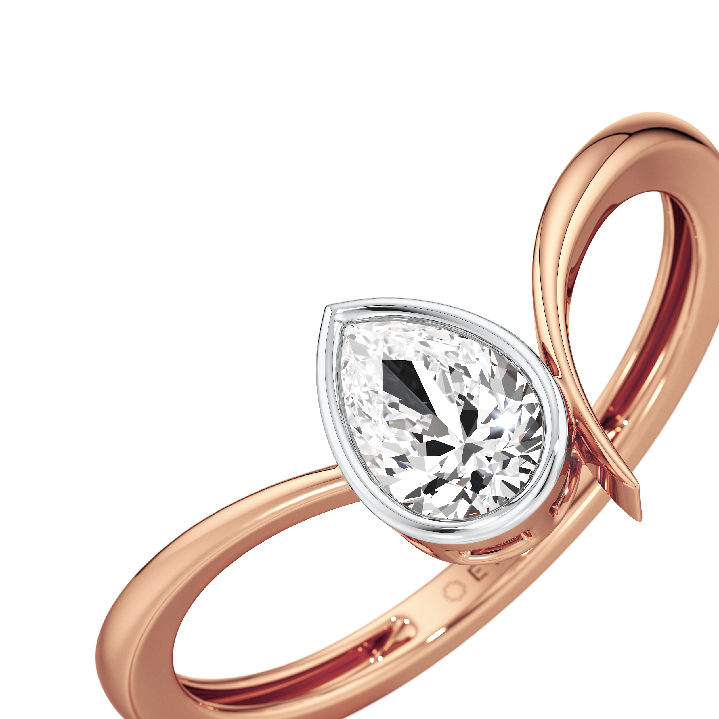 Teardrop Loop Ring 12