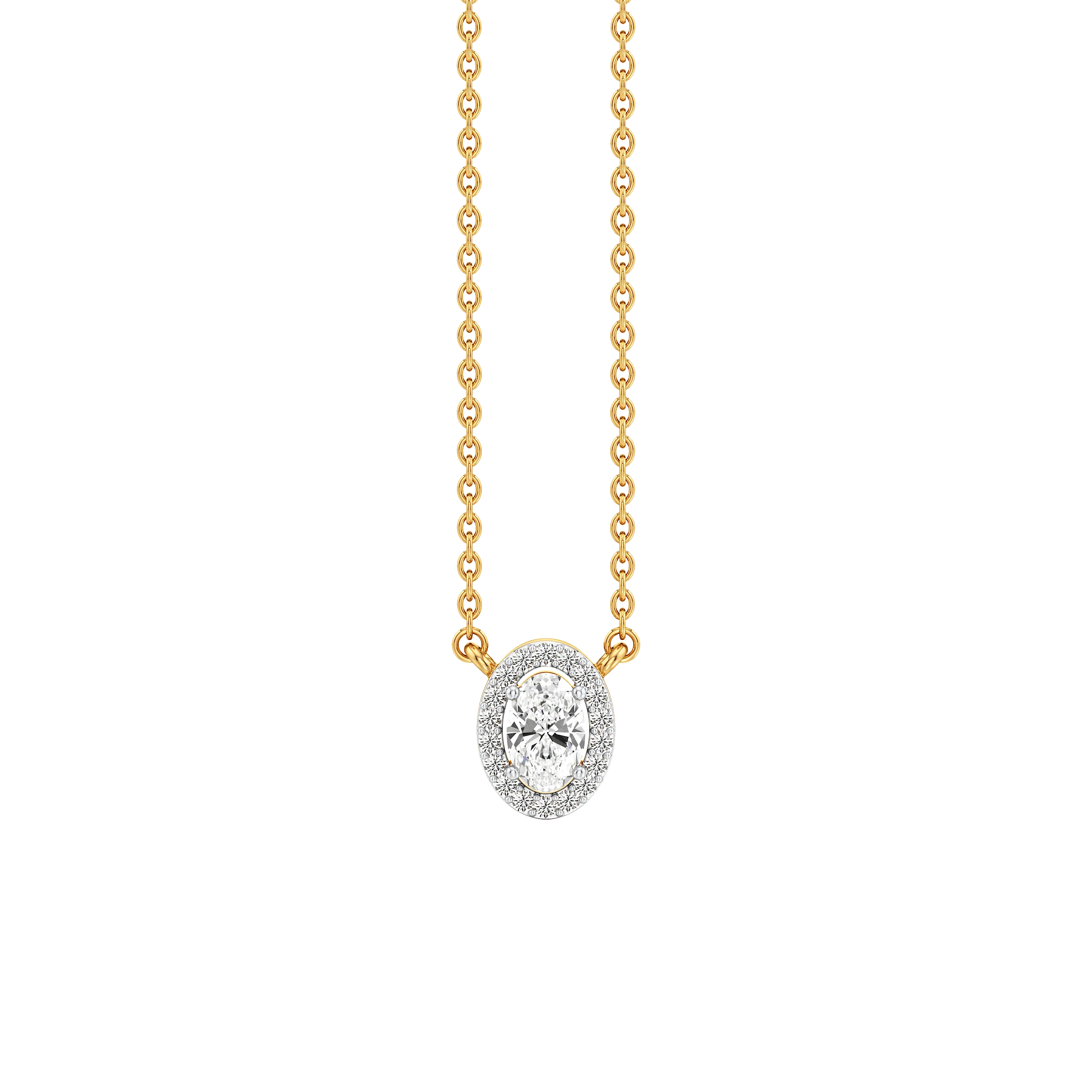 Lustre Oval Pendant 1