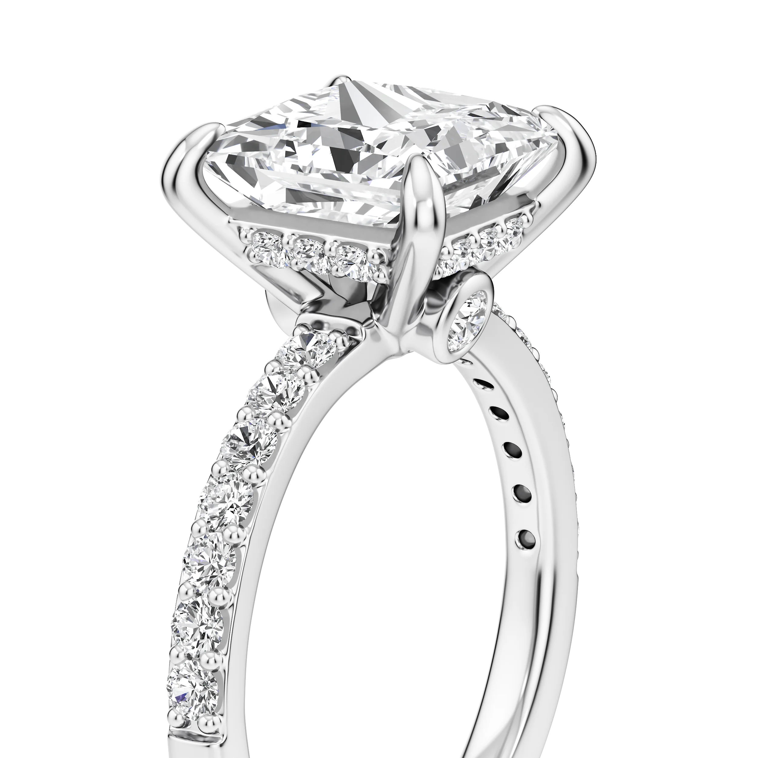 Lumina Square Cocktail Ring 13