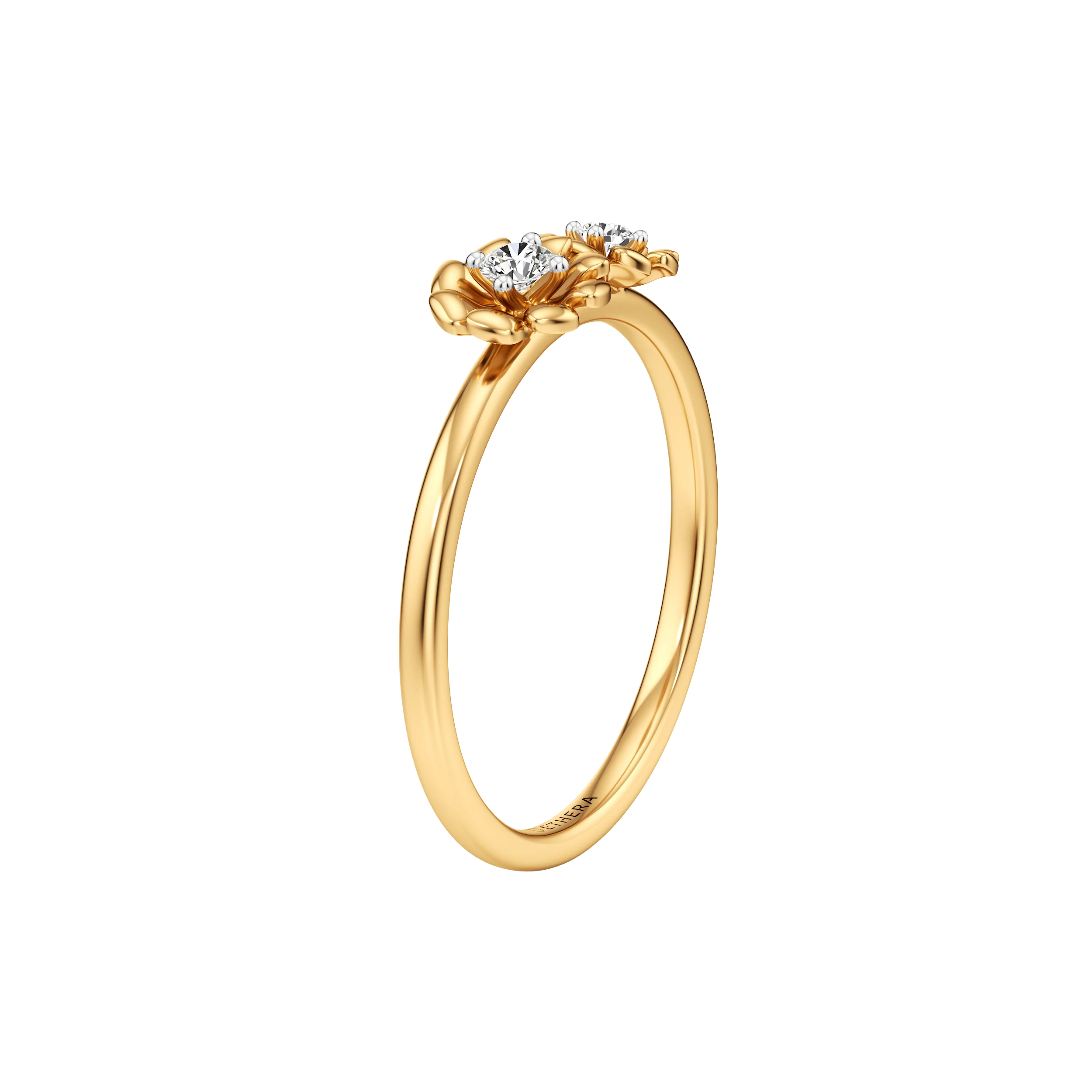 Twin Bloom Diamond Ring 5