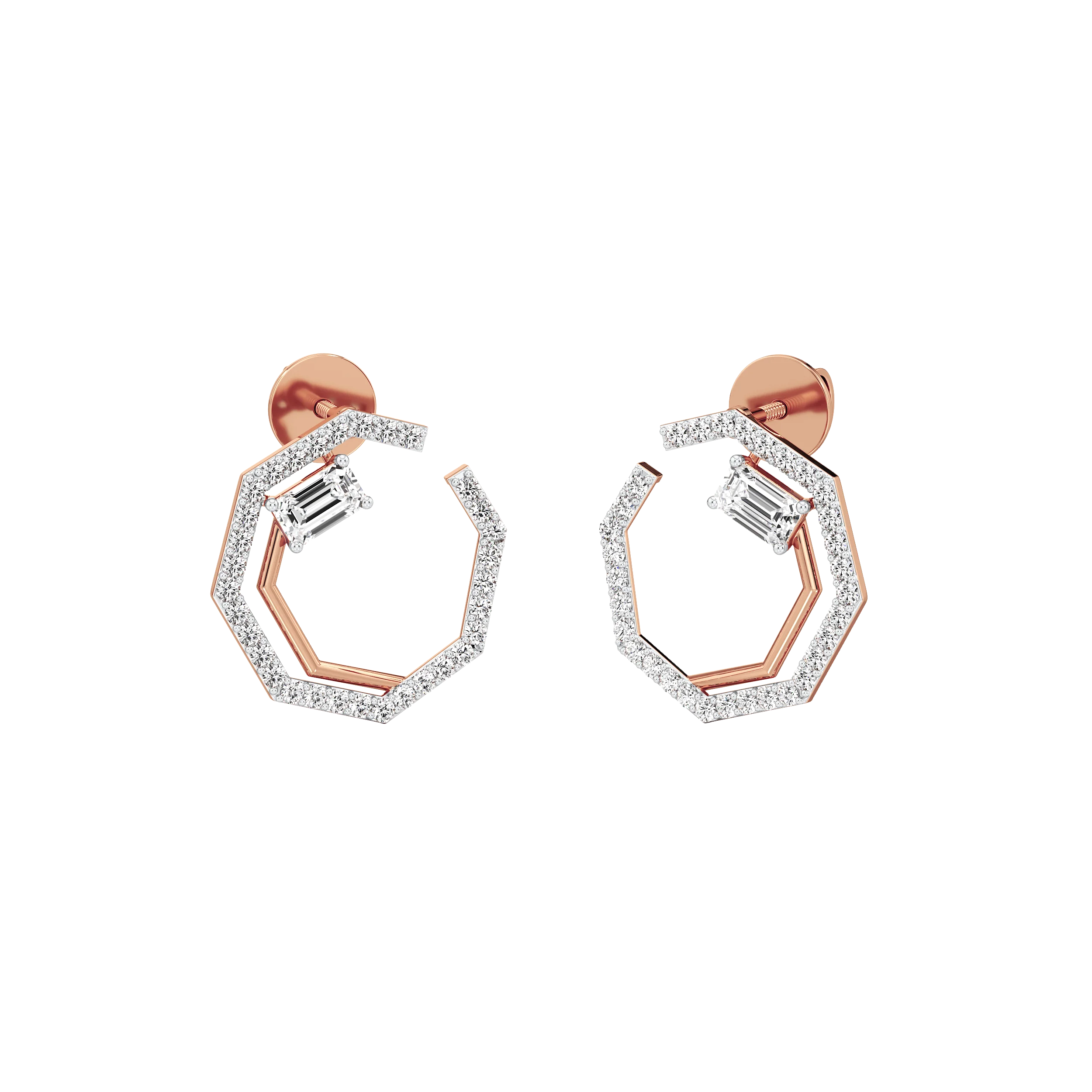 Prism Emerald Stud 6