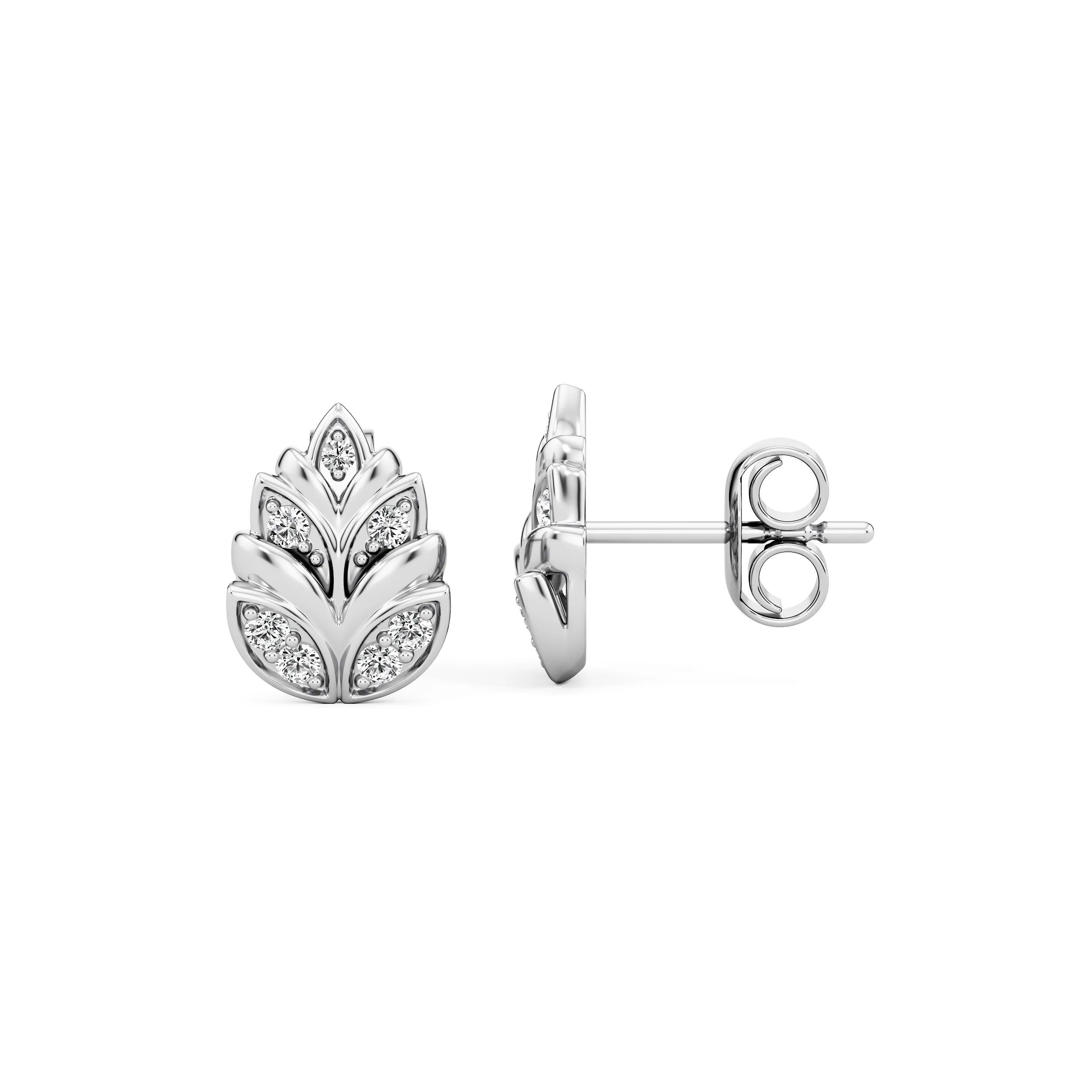 Lustre Bloom Diamond Studs 3