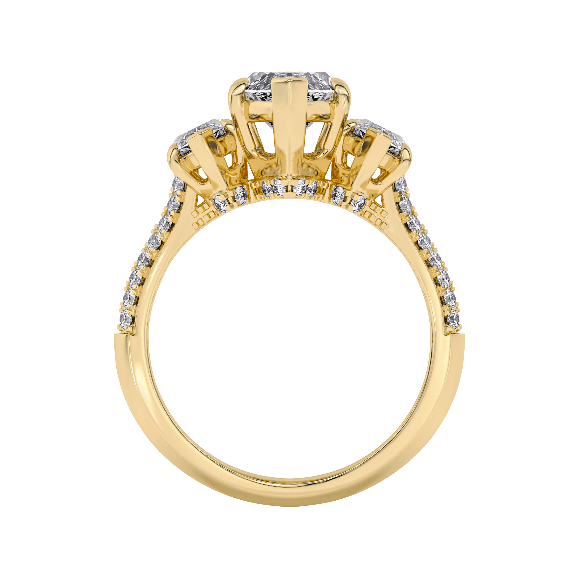 Trinity Of Sparkle 5 Stone Ring 4