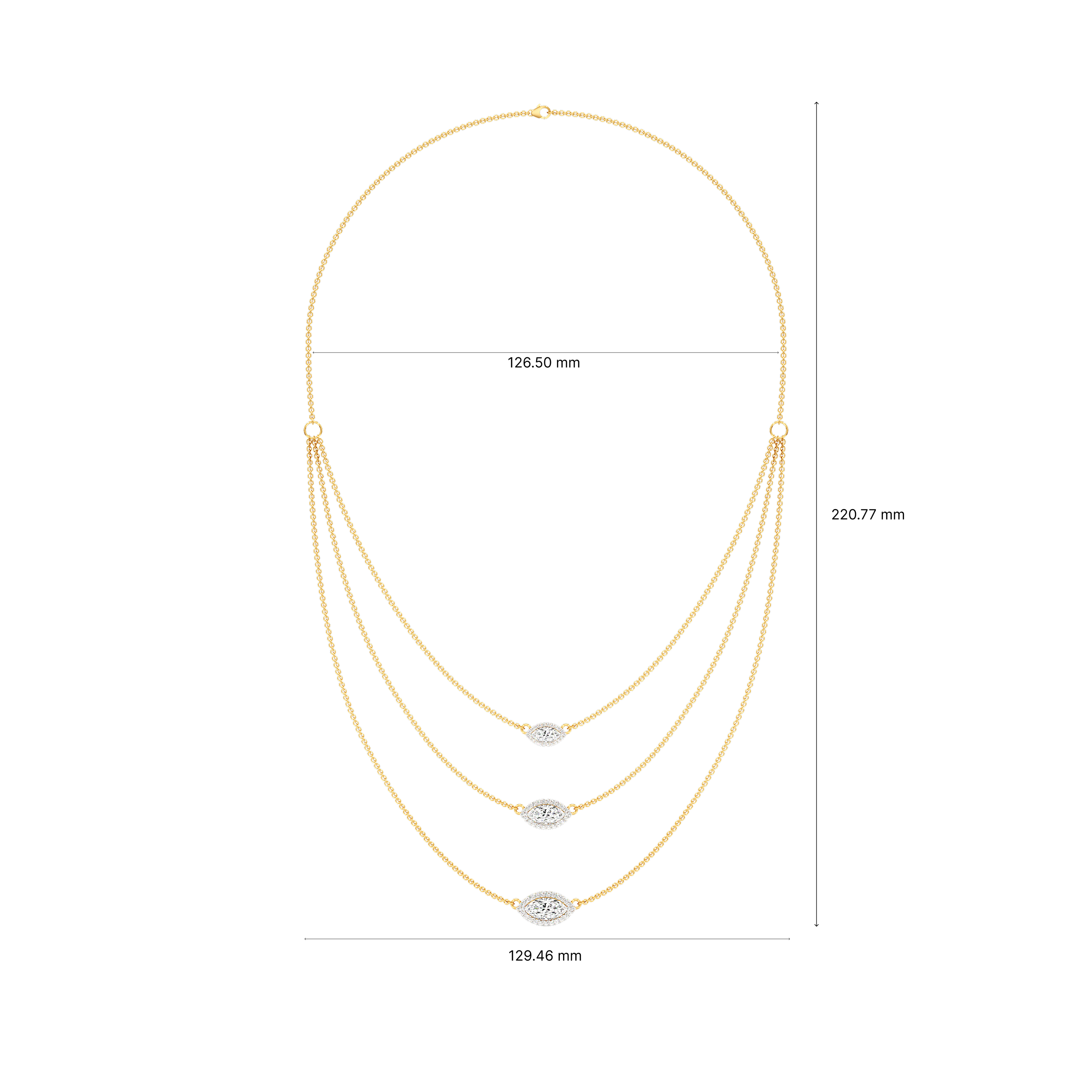 Golden Layers Fashion Chain 3