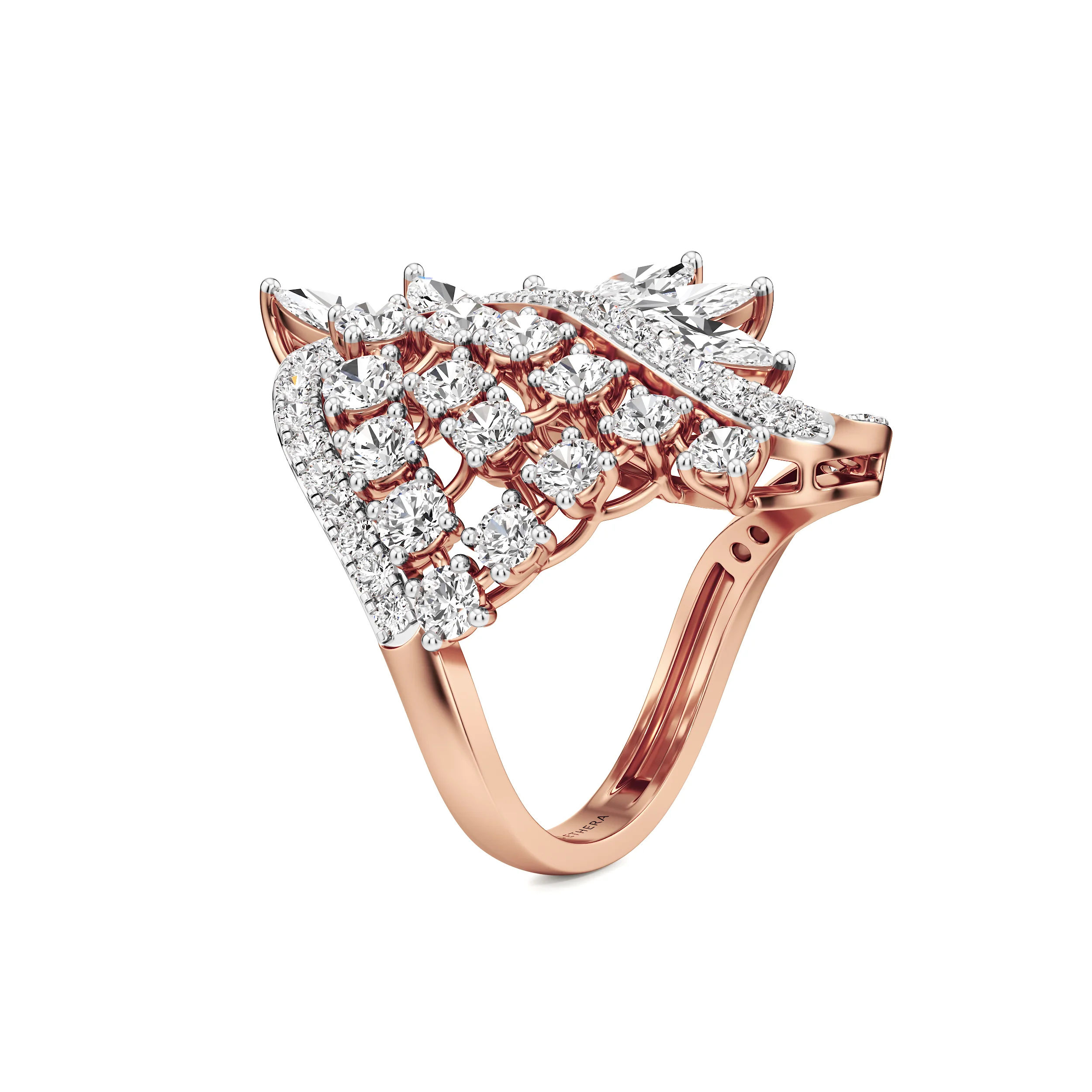 Aurora Wing Diamond Ring 18