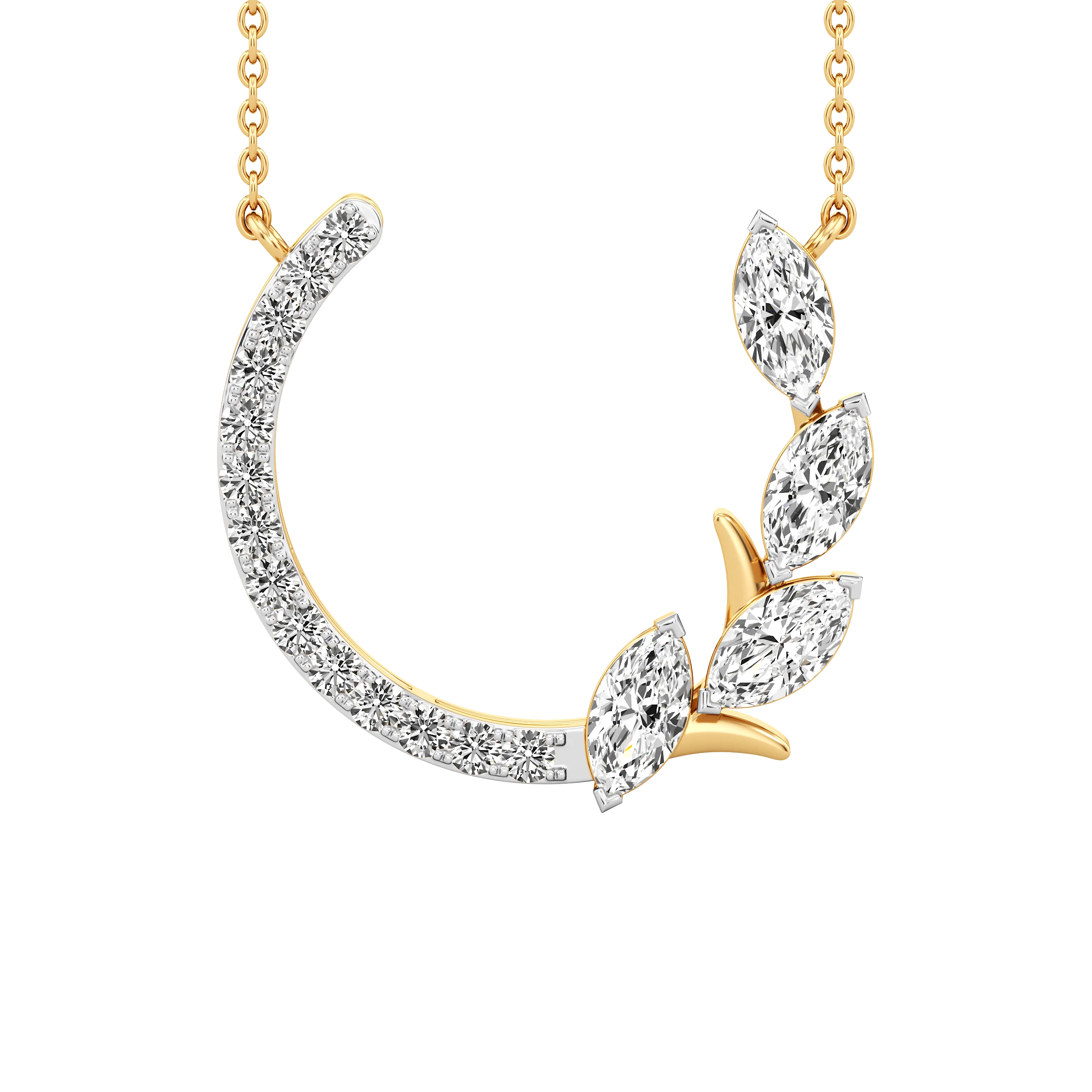 Laurel Crescent Necklet 2